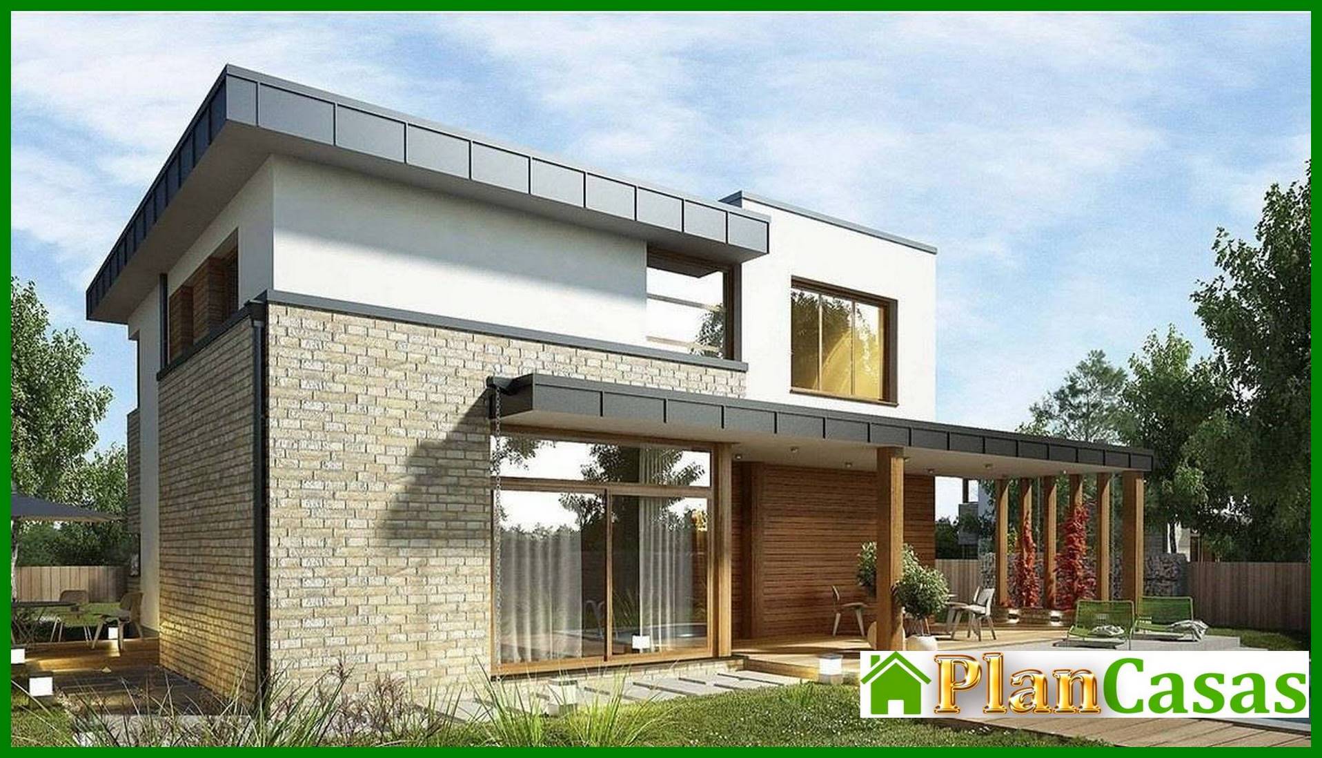 Visualization gallery - Stylish house with spacious verandas and terraces