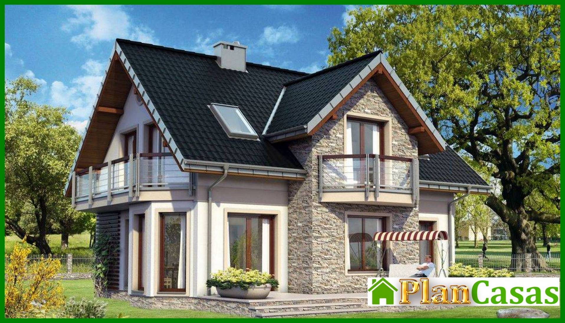 Visualization gallery - Traditional house project with attic up to 150 m²