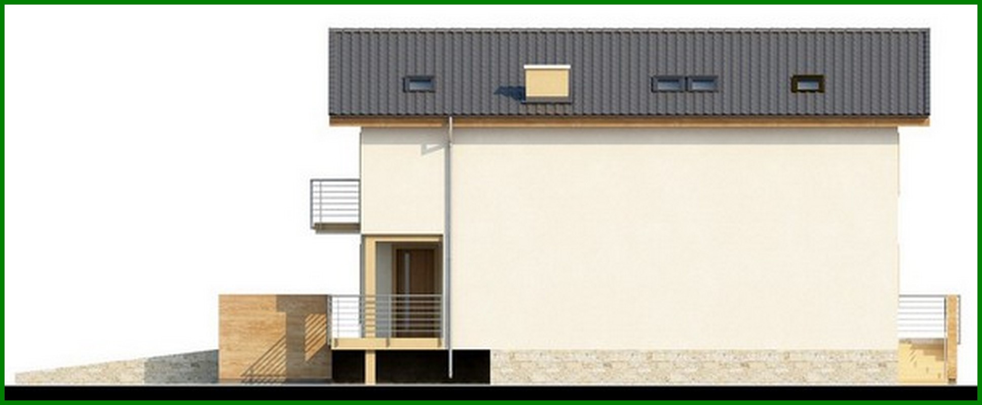 Visualization gallery - The project of a two-story house with a basement