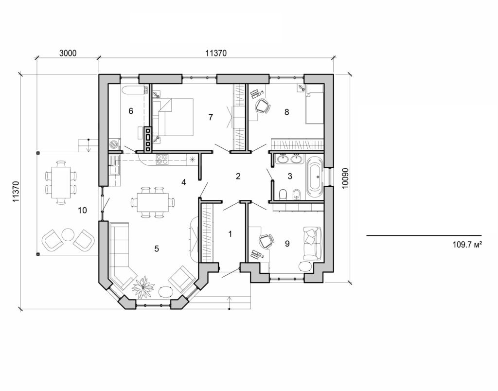 Visualization gallery - One storey home