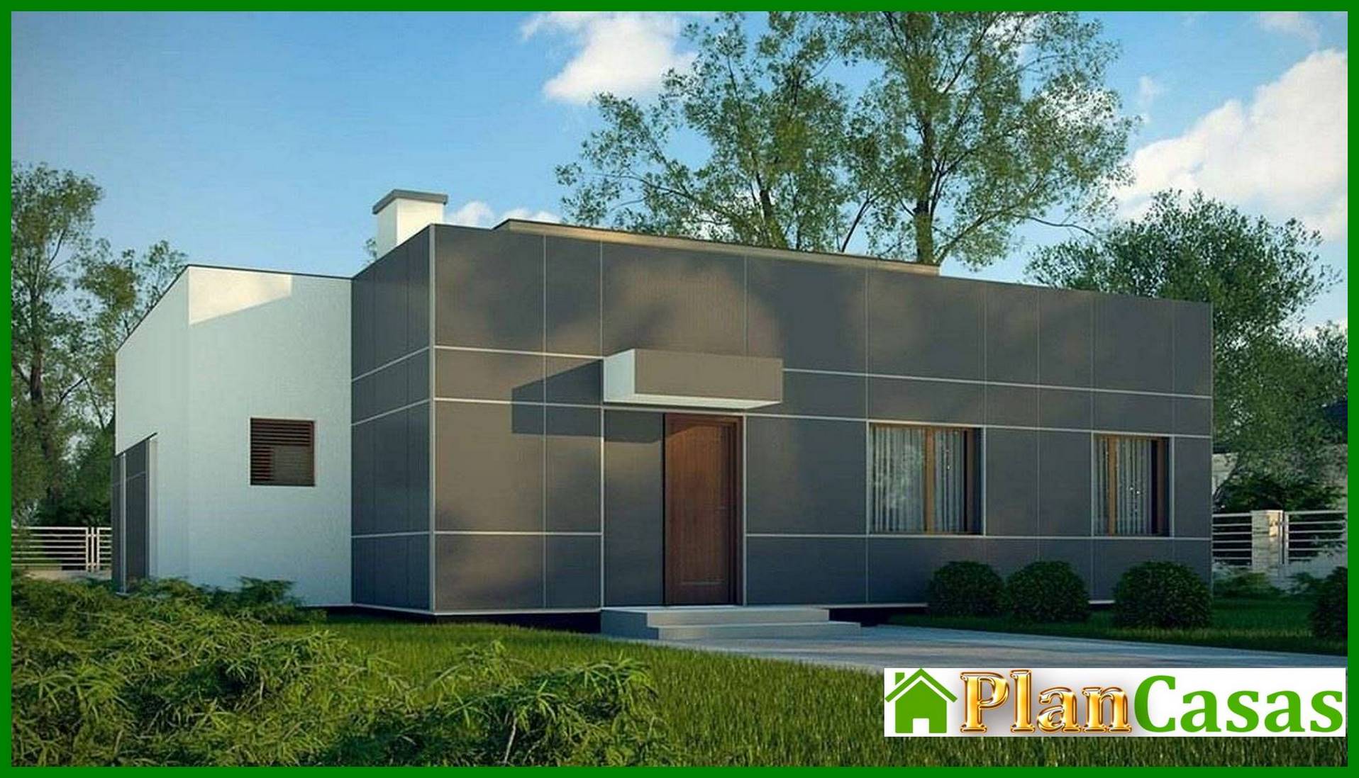 Visualization gallery - Project of a modern house with a spacious living room