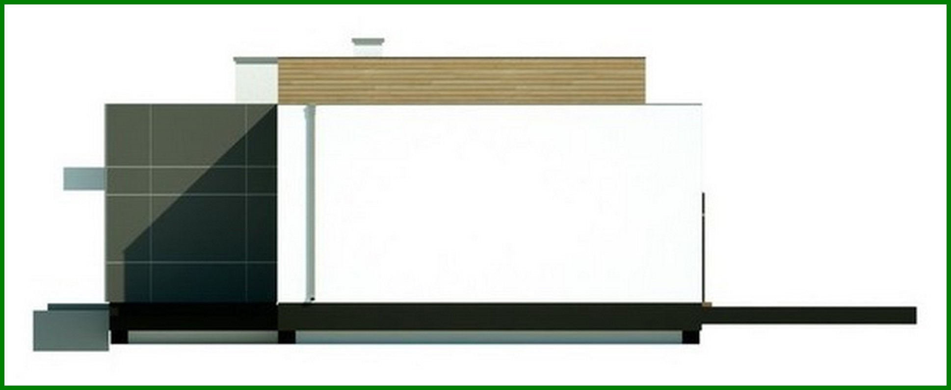 Visualization gallery - Project of a modern house with a spacious living room