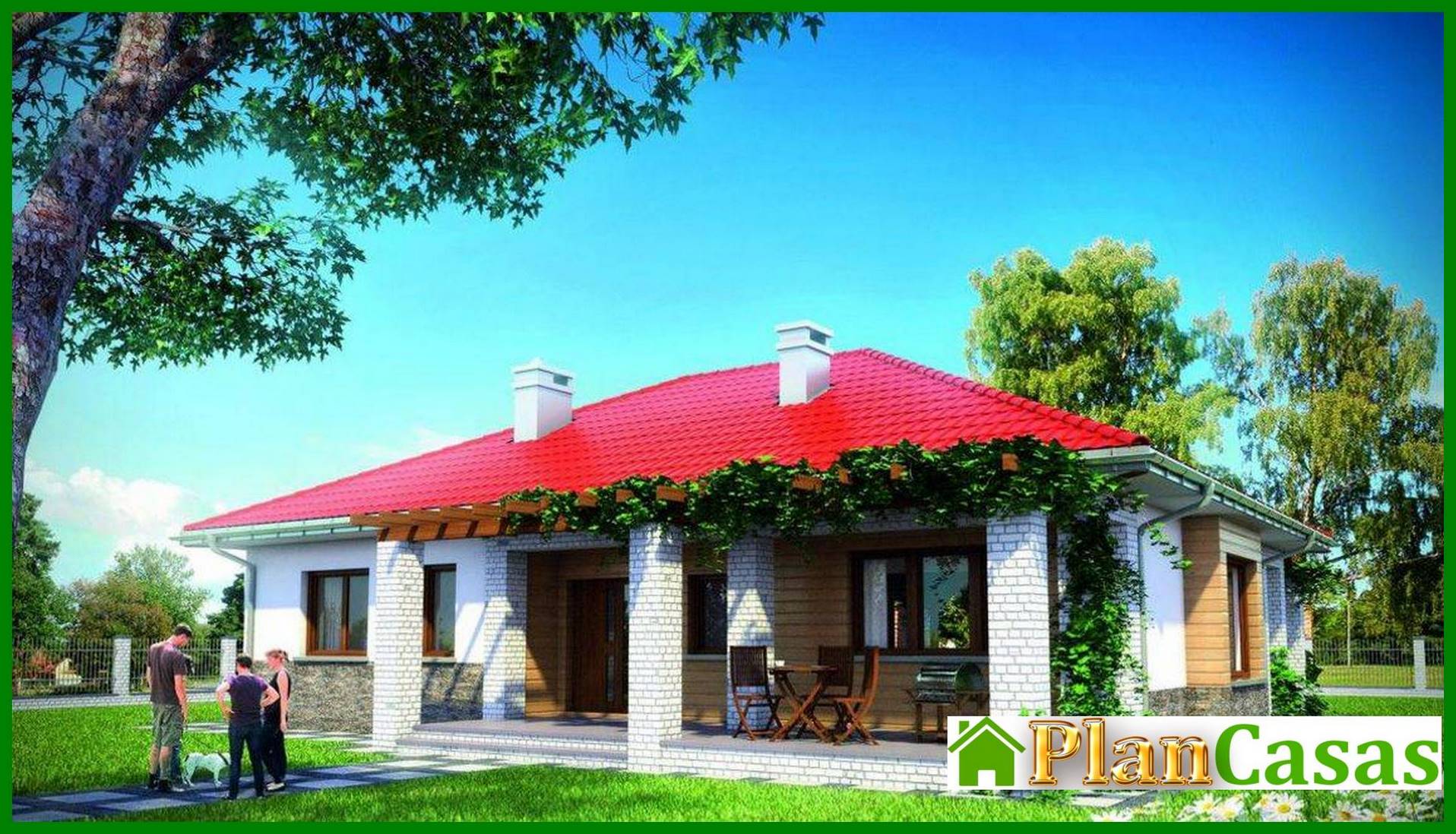 Visualization gallery - One-story nice Mediterranean-style cottage