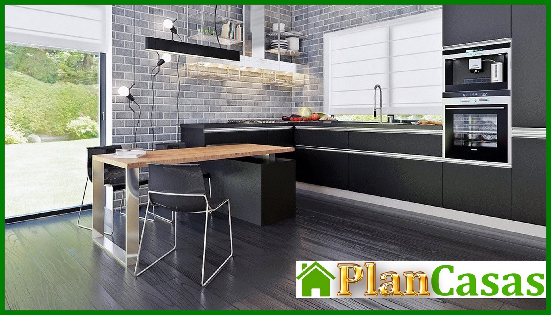 Visualization gallery - Project of a modern house with a frontal living room