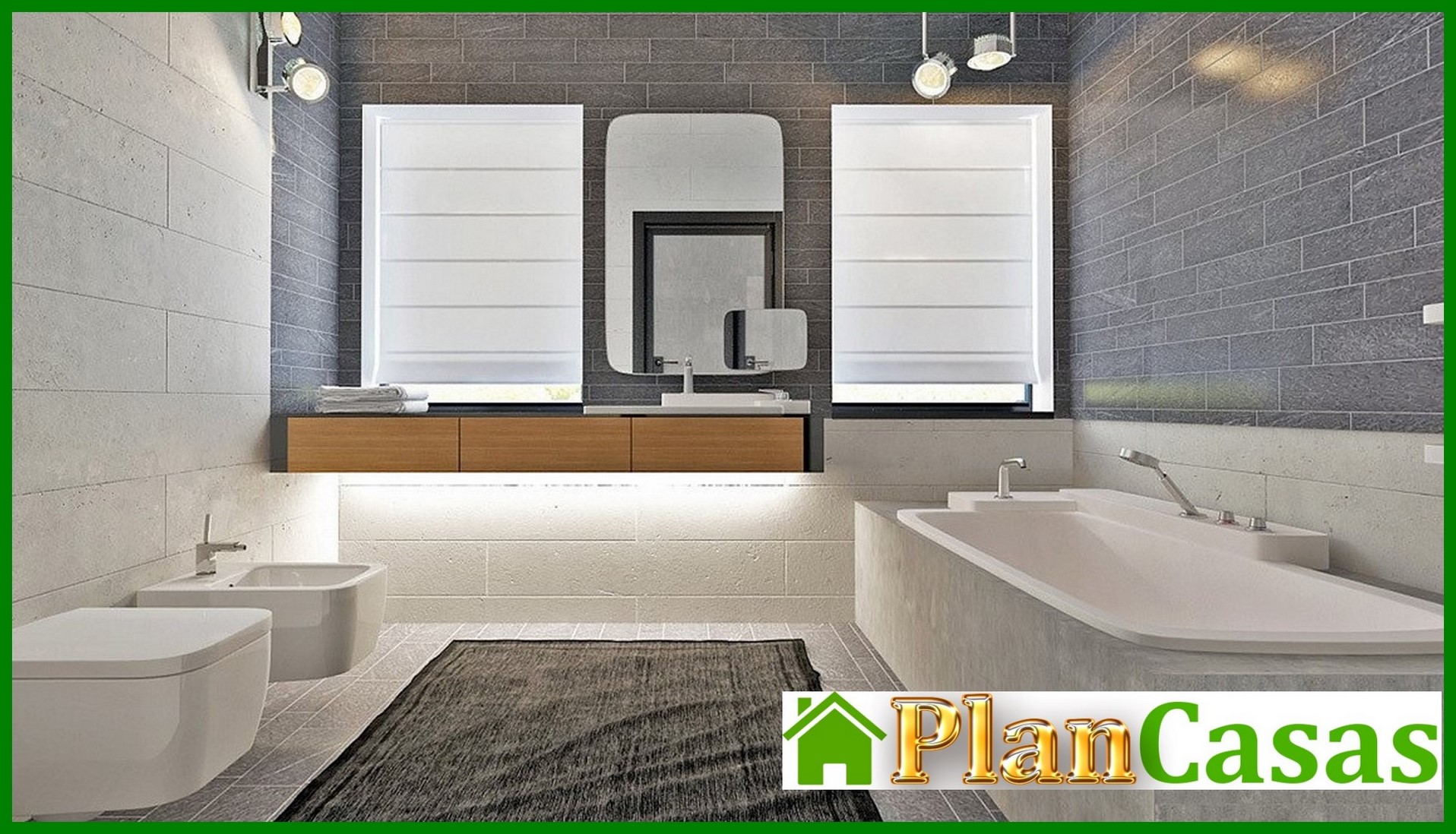 Visualization gallery - Project of a modern house with a frontal living room