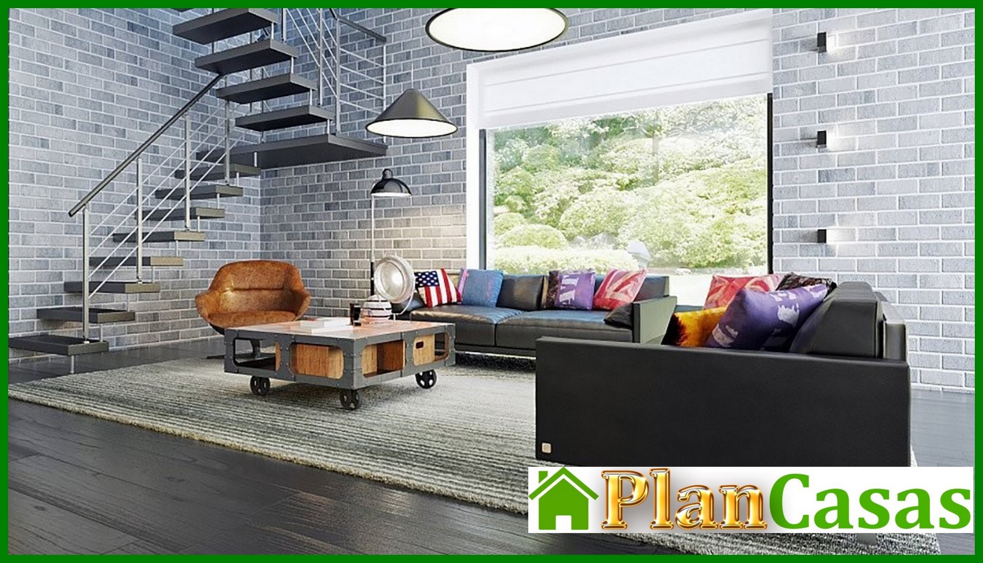 Visualization gallery - Project of a modern house with a frontal living room