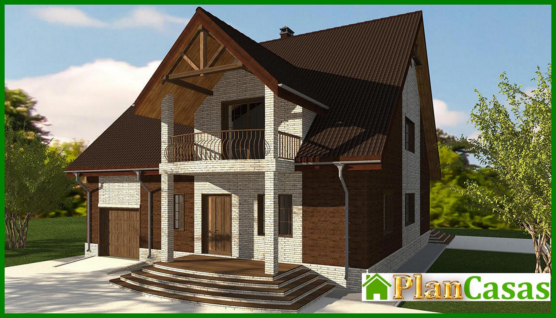 Project of a picturesque residential building with chocolate decor house plan