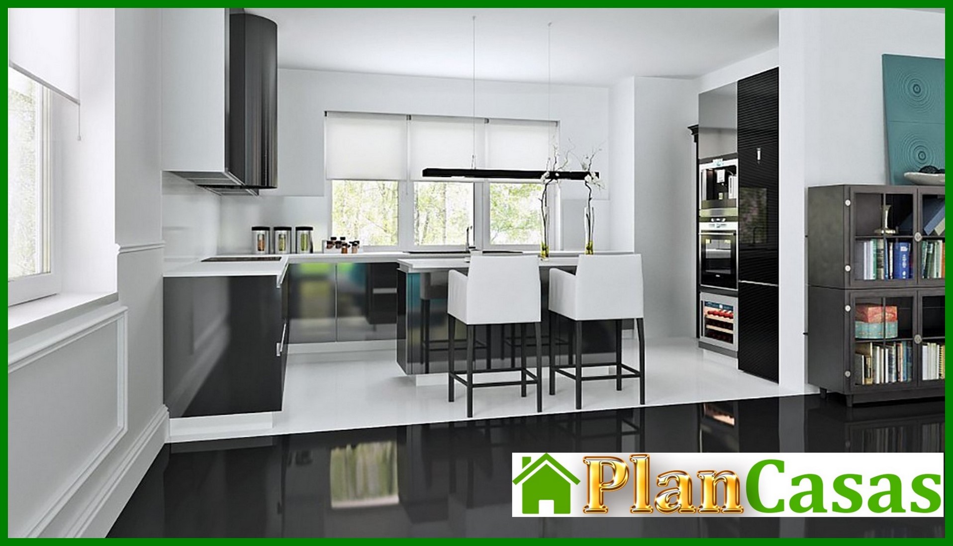 Visualization gallery - House project with frontal garage for two cars