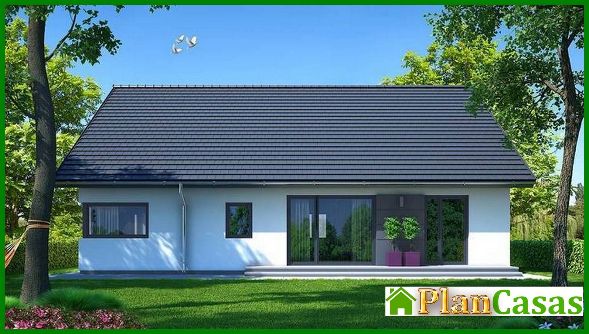 Visualization gallery - Project of a modern residential building with garage and attic