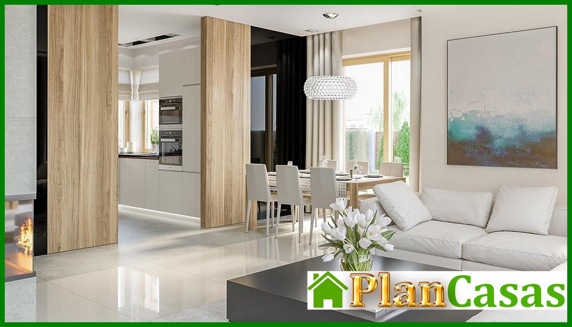 Visualization gallery - A delightful house building with wooden columns