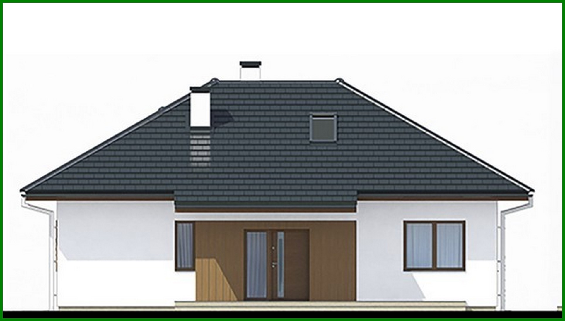 Visualization gallery - Presentable residential house with a semi-closed veranda