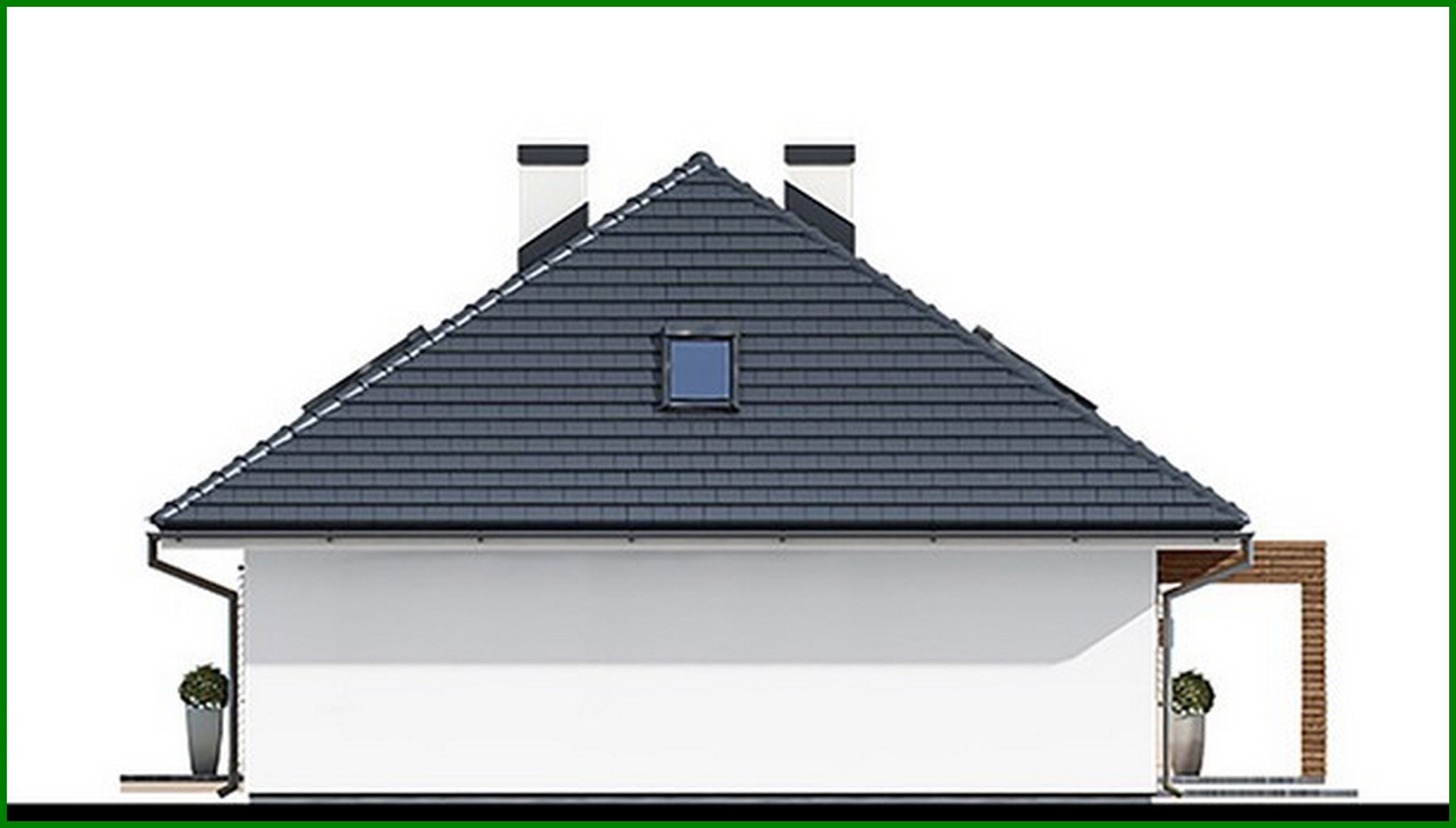 Visualization gallery - Beautiful house building with a spacious living room