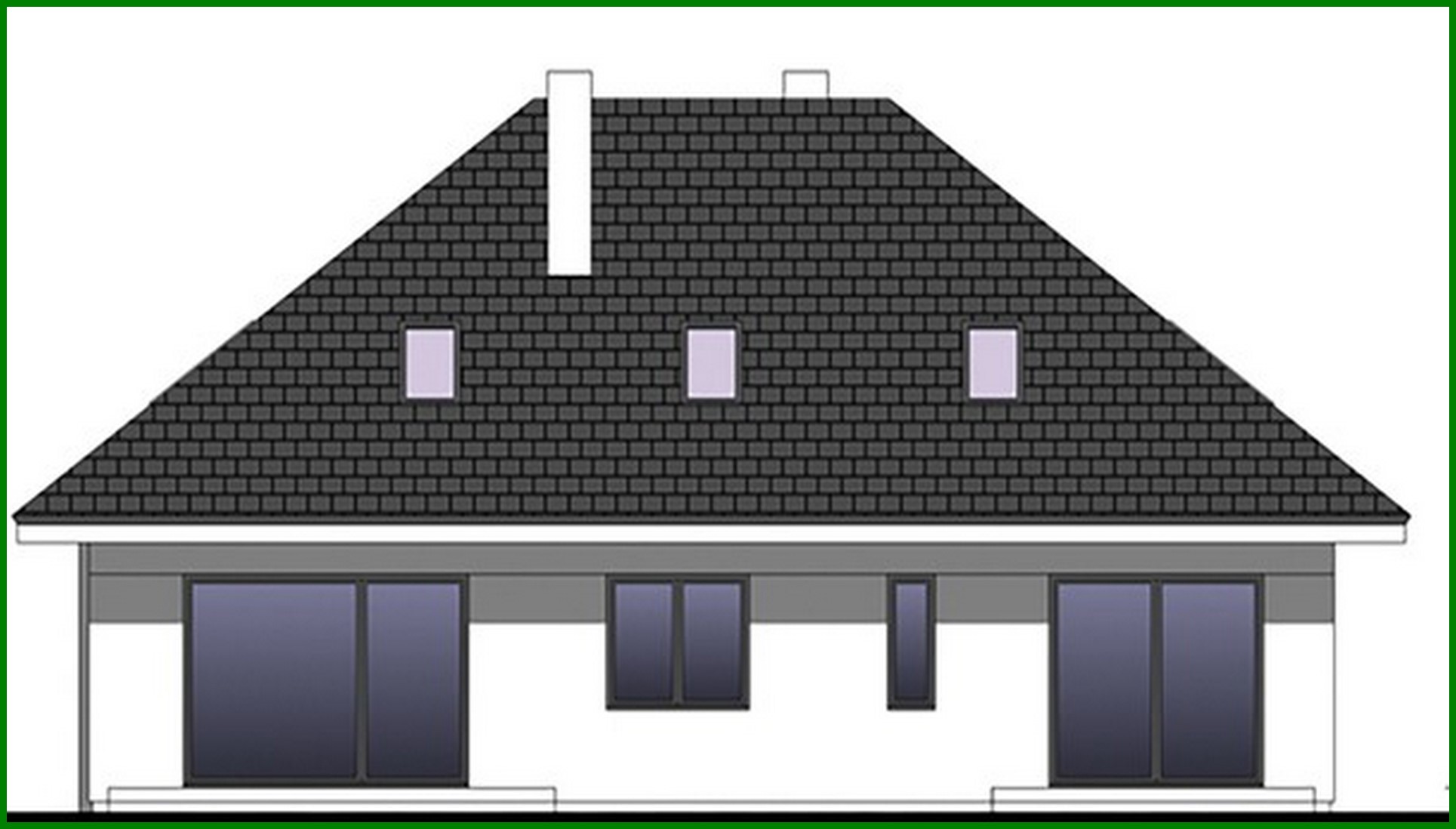 Visualization gallery - Five-bedroom apartment building with a spacious garage