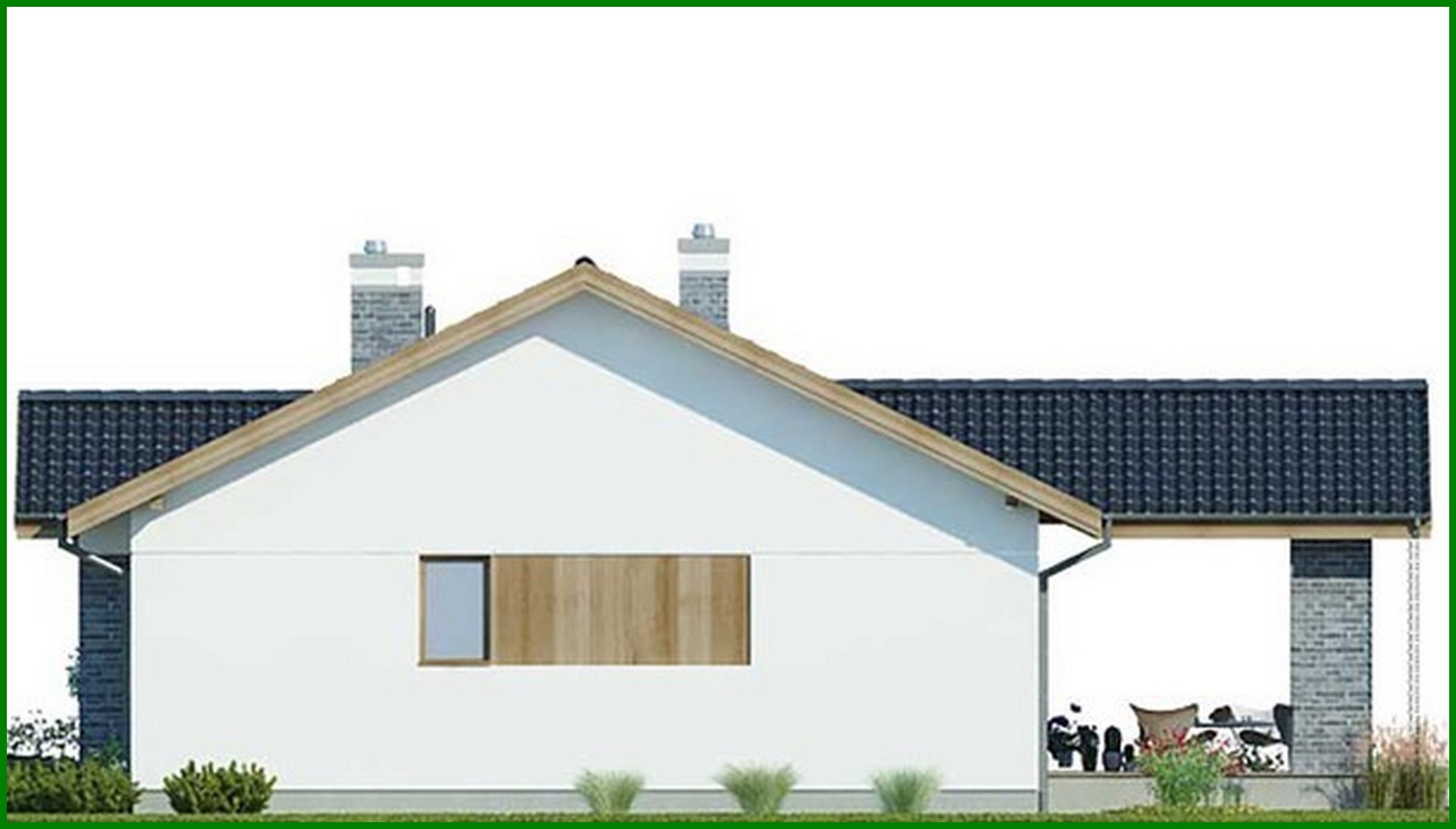 Visualization gallery - One-Floor Three-Bedroom Country House