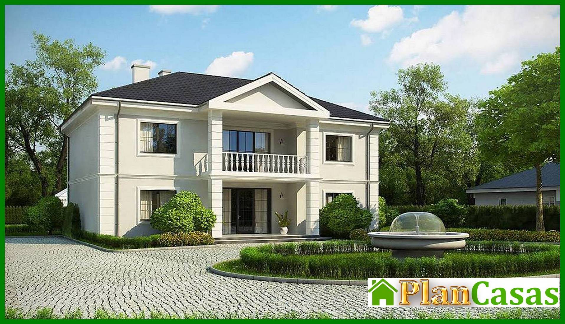 Representative two-story manor house plan