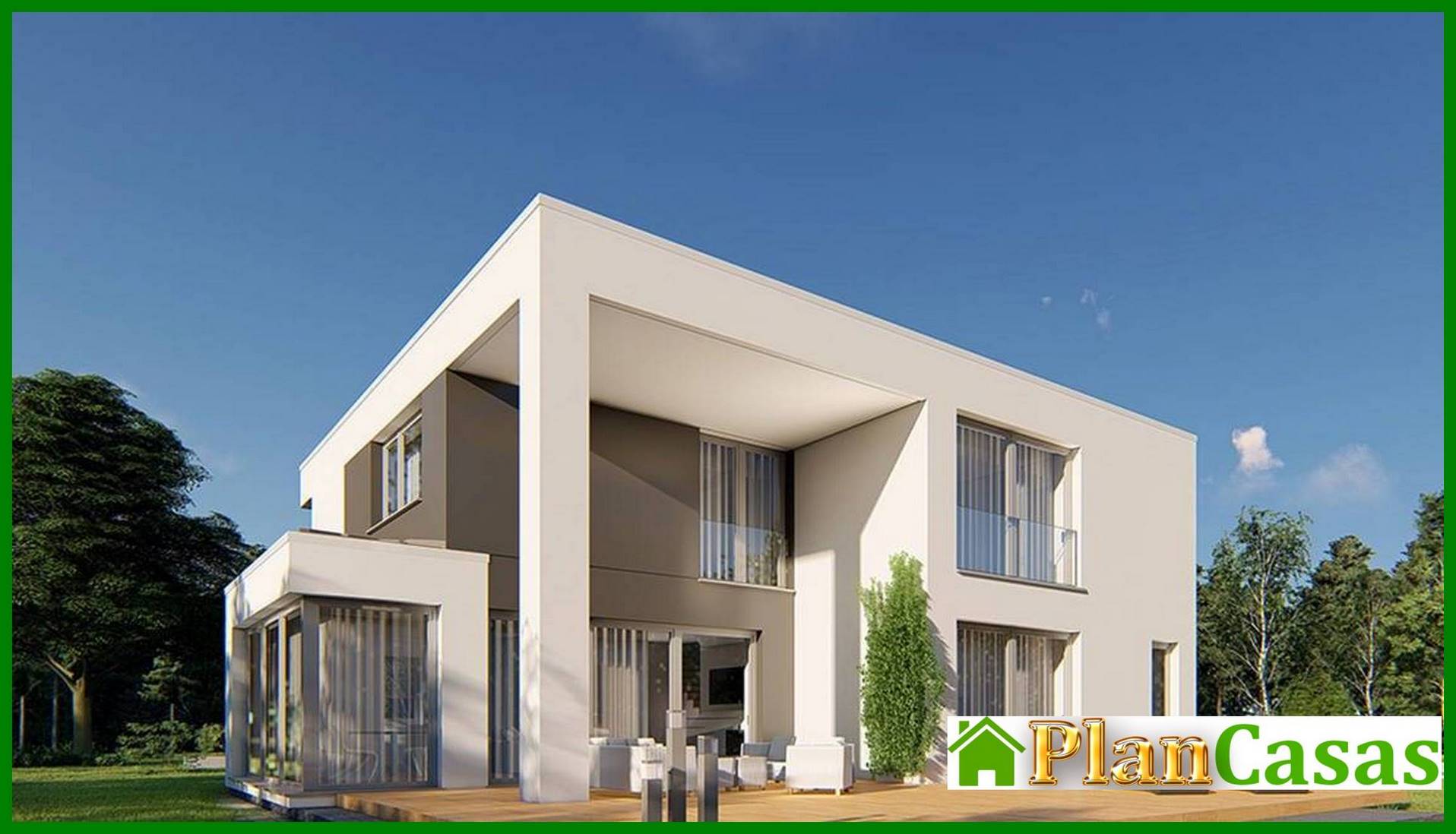 Two-story house with a common lounge on the second floor house plan