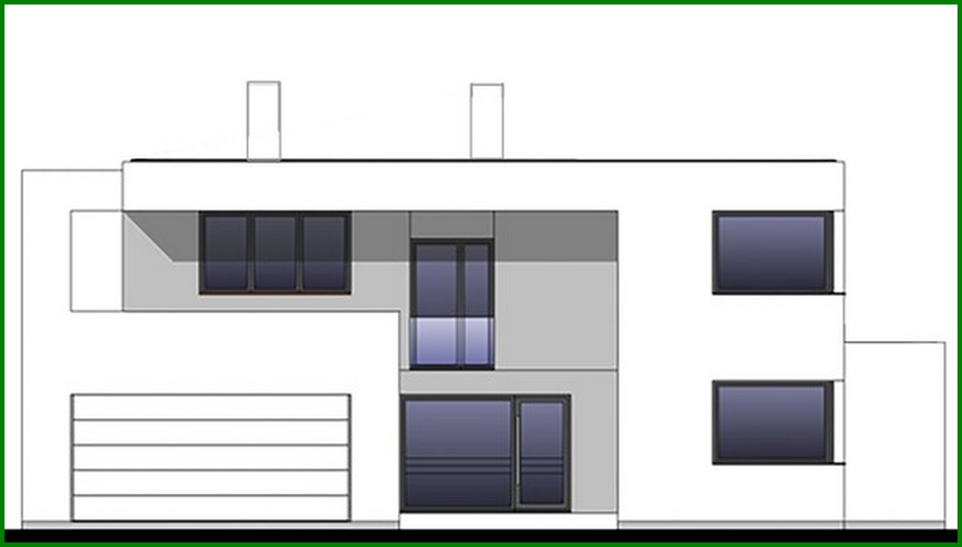 Visualization gallery - Two-story house with a common lounge on the second floor