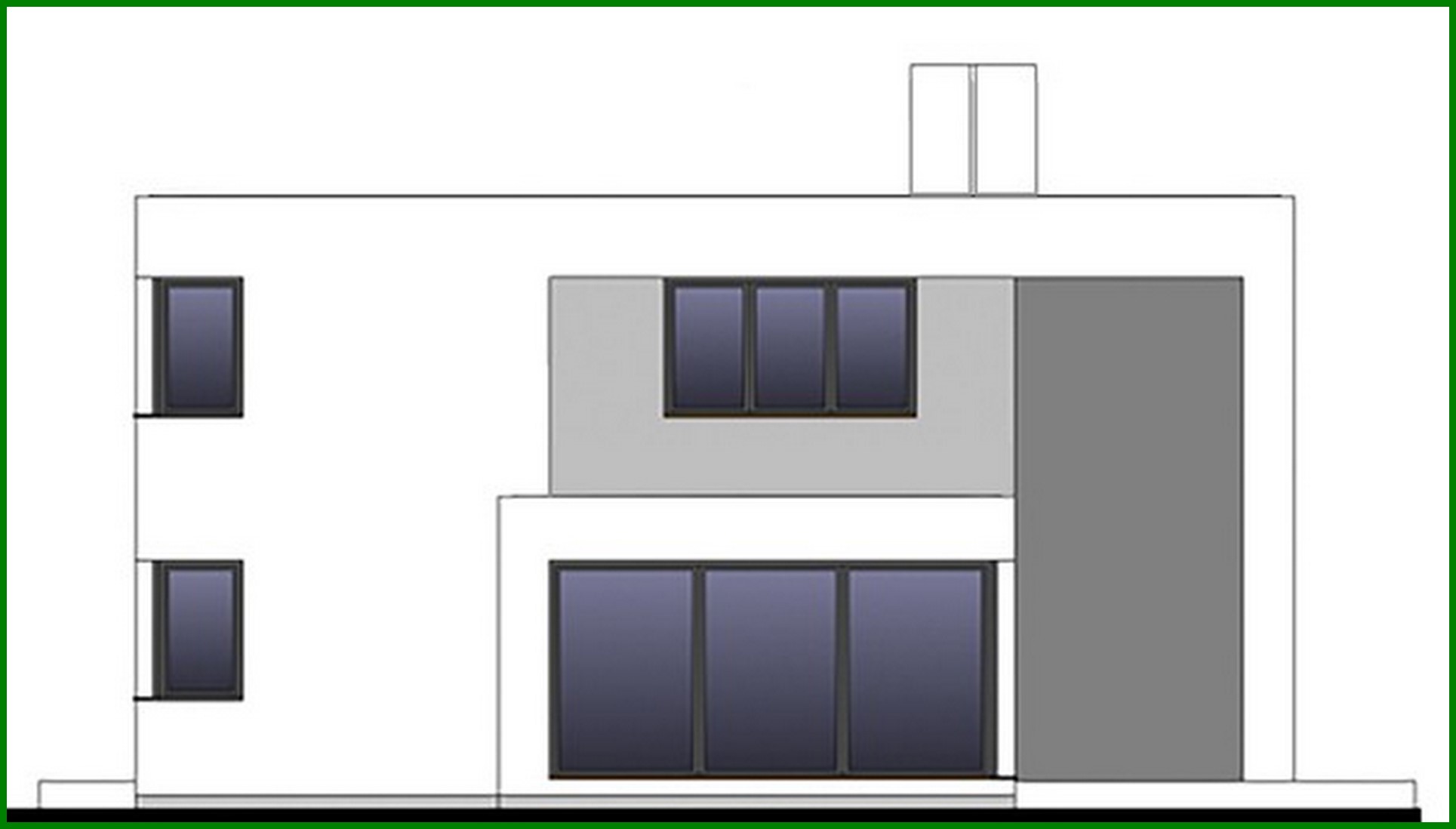Visualization gallery - Two-story house with a common lounge on the second floor