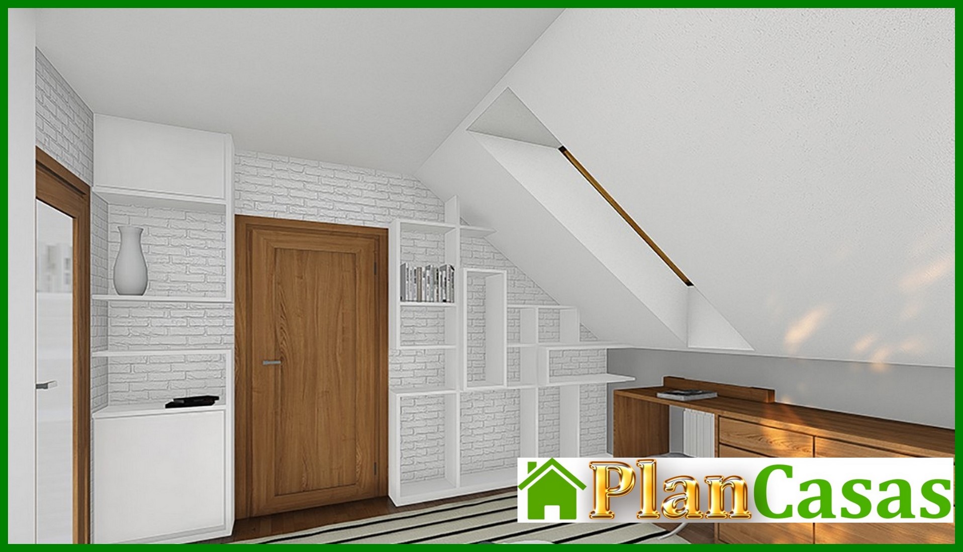 Visualization gallery - Residential building with attic and garage