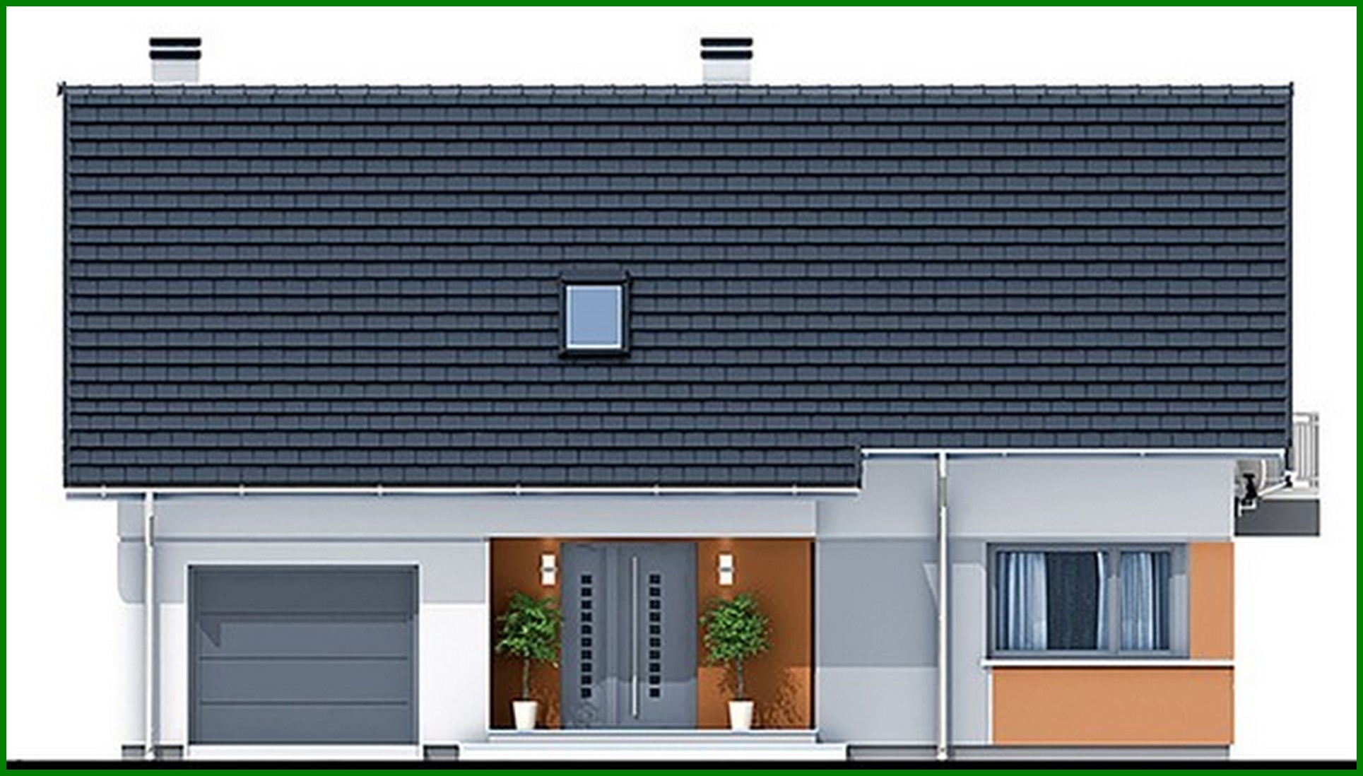 Visualization gallery - Residential building with attic and garage