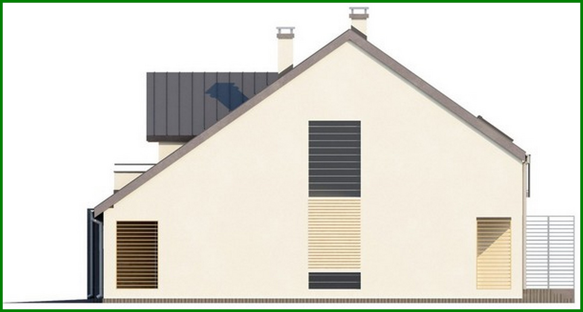 Visualization gallery - The project of an inexpensive cottage for two families