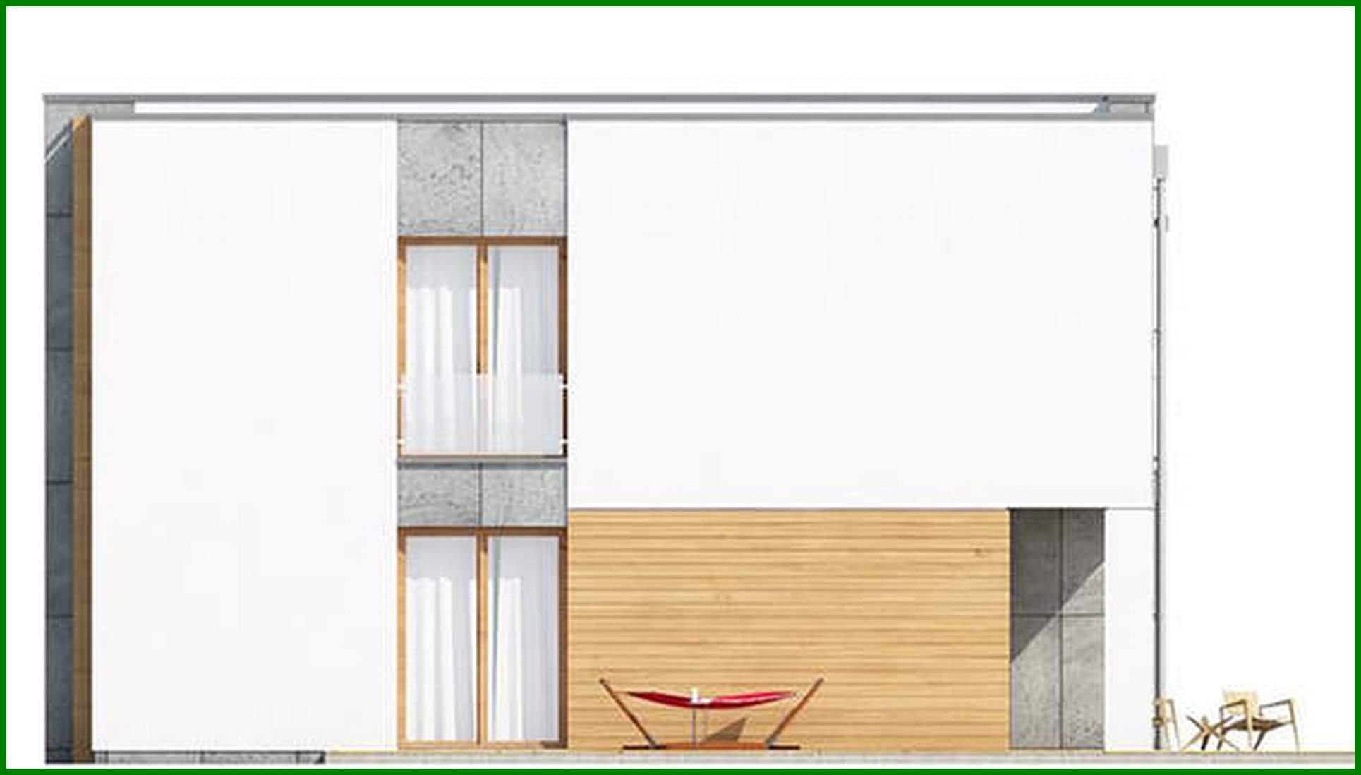 Visualization gallery - The project of a magnificent house with a luxury garage and balcony