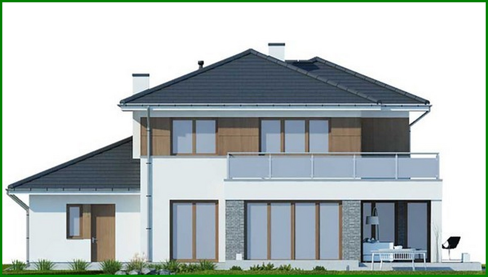 Visualization gallery - Beautiful two-story five-bedroom mansion