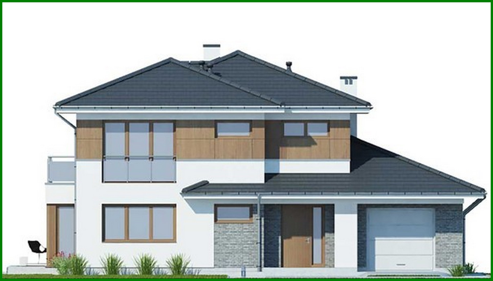 Visualization gallery - Beautiful two-story five-bedroom mansion