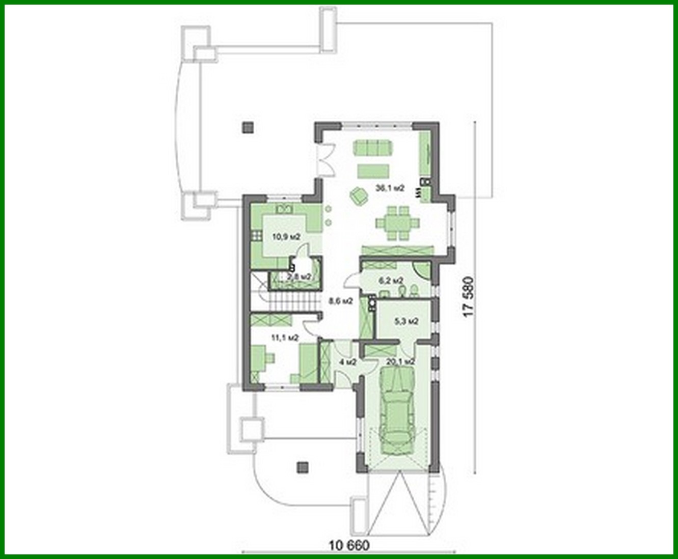 Visualization gallery - Stylish Five-Bedroom Mansion