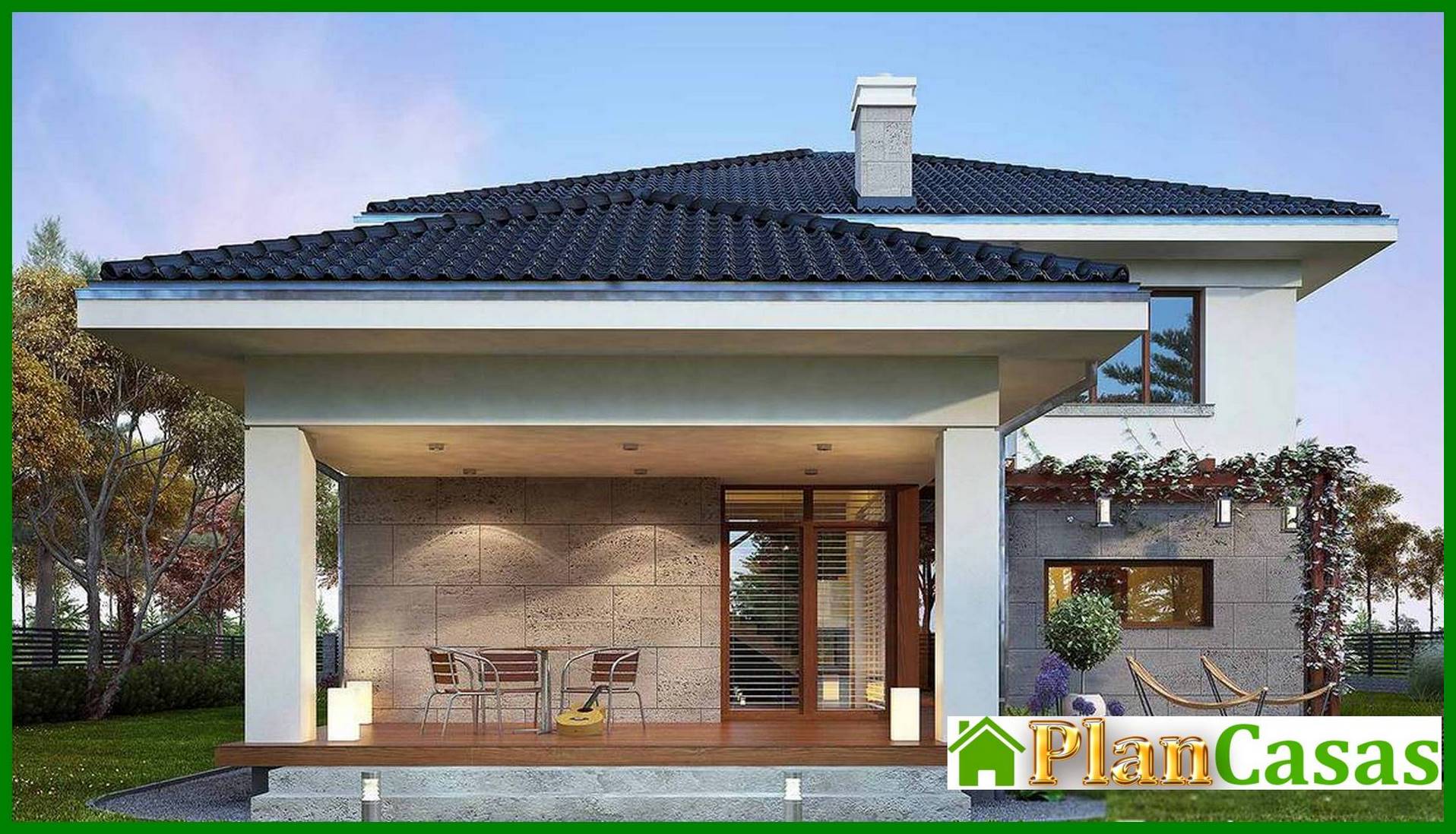 Visualization gallery - Beautiful house with a large terrace