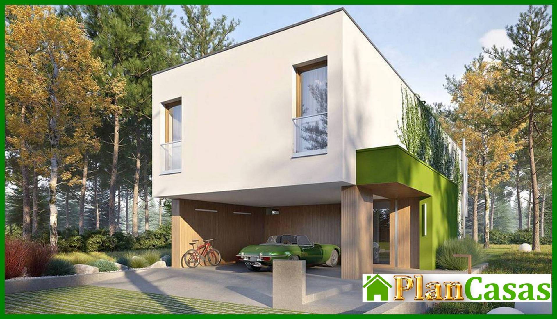 Visualization gallery - Chic two-story narrow house