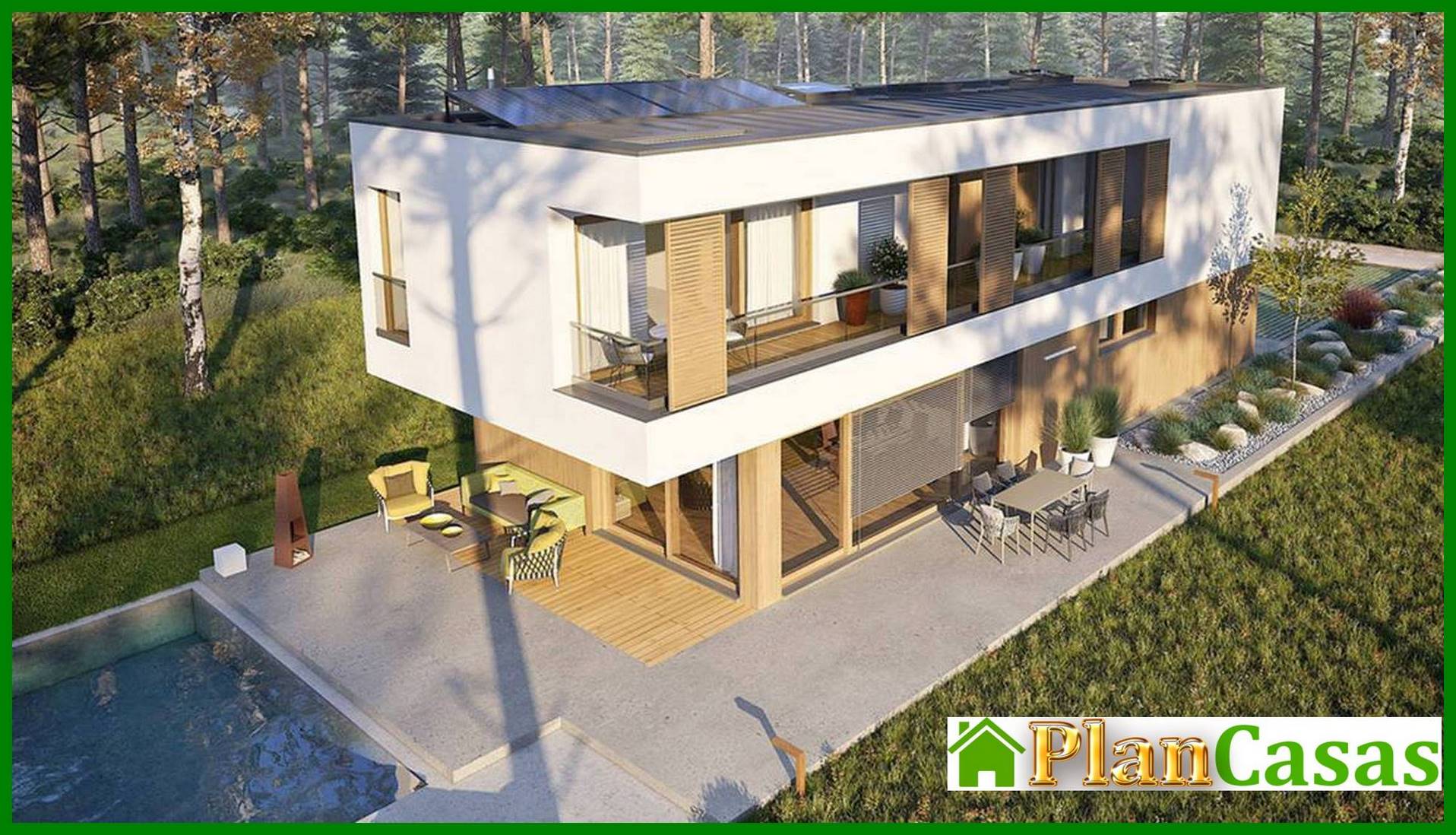 Visualization gallery - Chic two-story narrow house