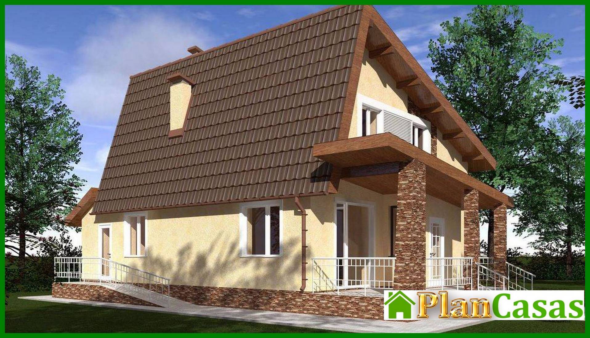 Visualization gallery - An attic house project of an unusual shape