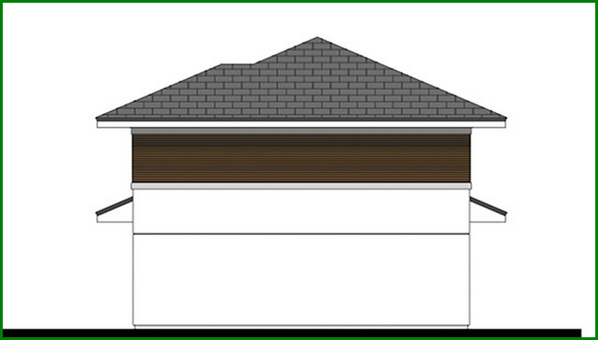 Visualization gallery - Beautiful two-story coffee color house