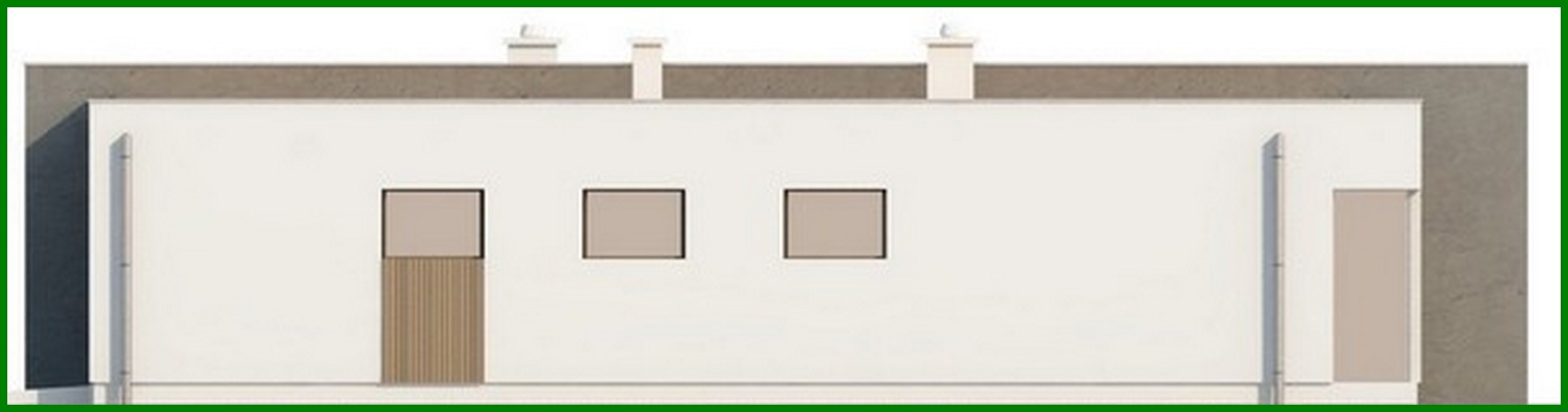 Visualization gallery - The project of a modern one-story house with a fashionable interior