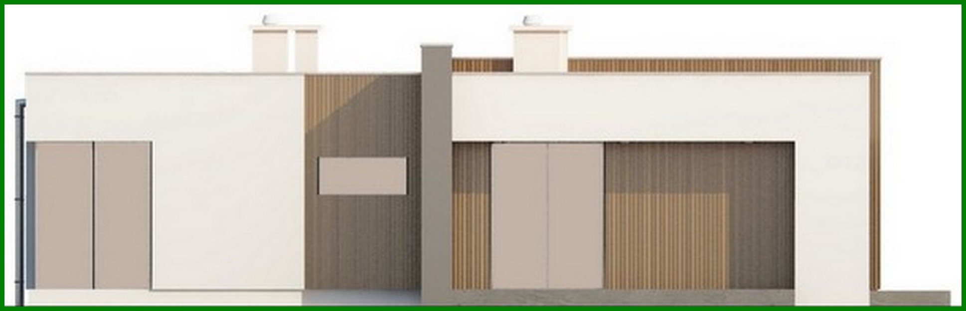 Visualization gallery - The project of a modern one-story house with a fashionable interior