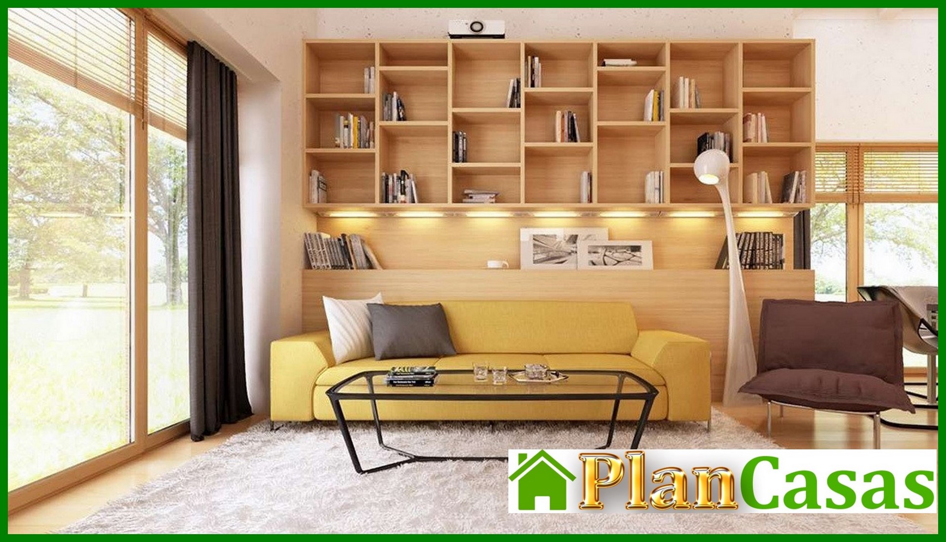 Visualization gallery - The project of a one-story cottage with a garage for two cars