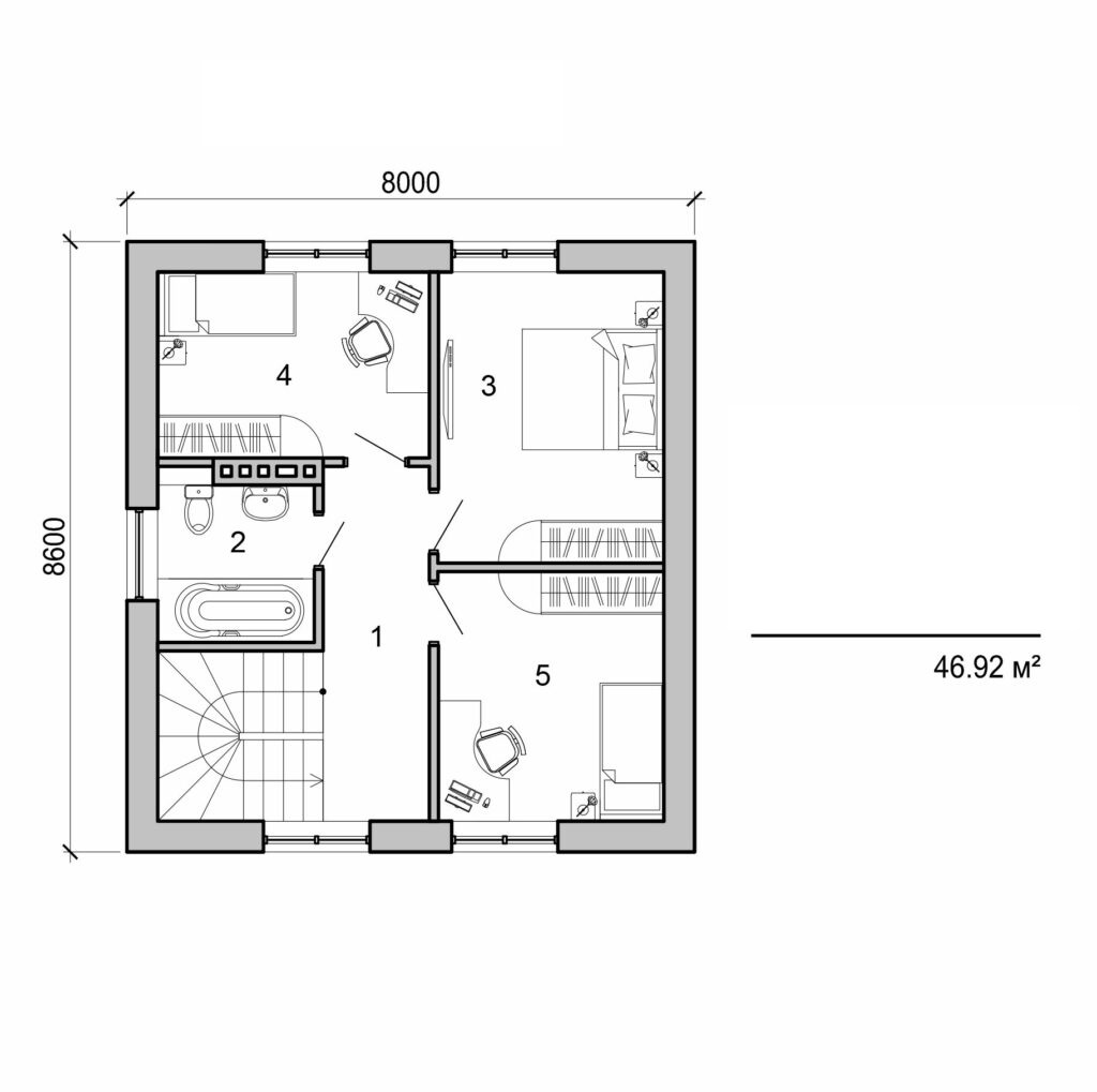 Visualization gallery - Two storey house