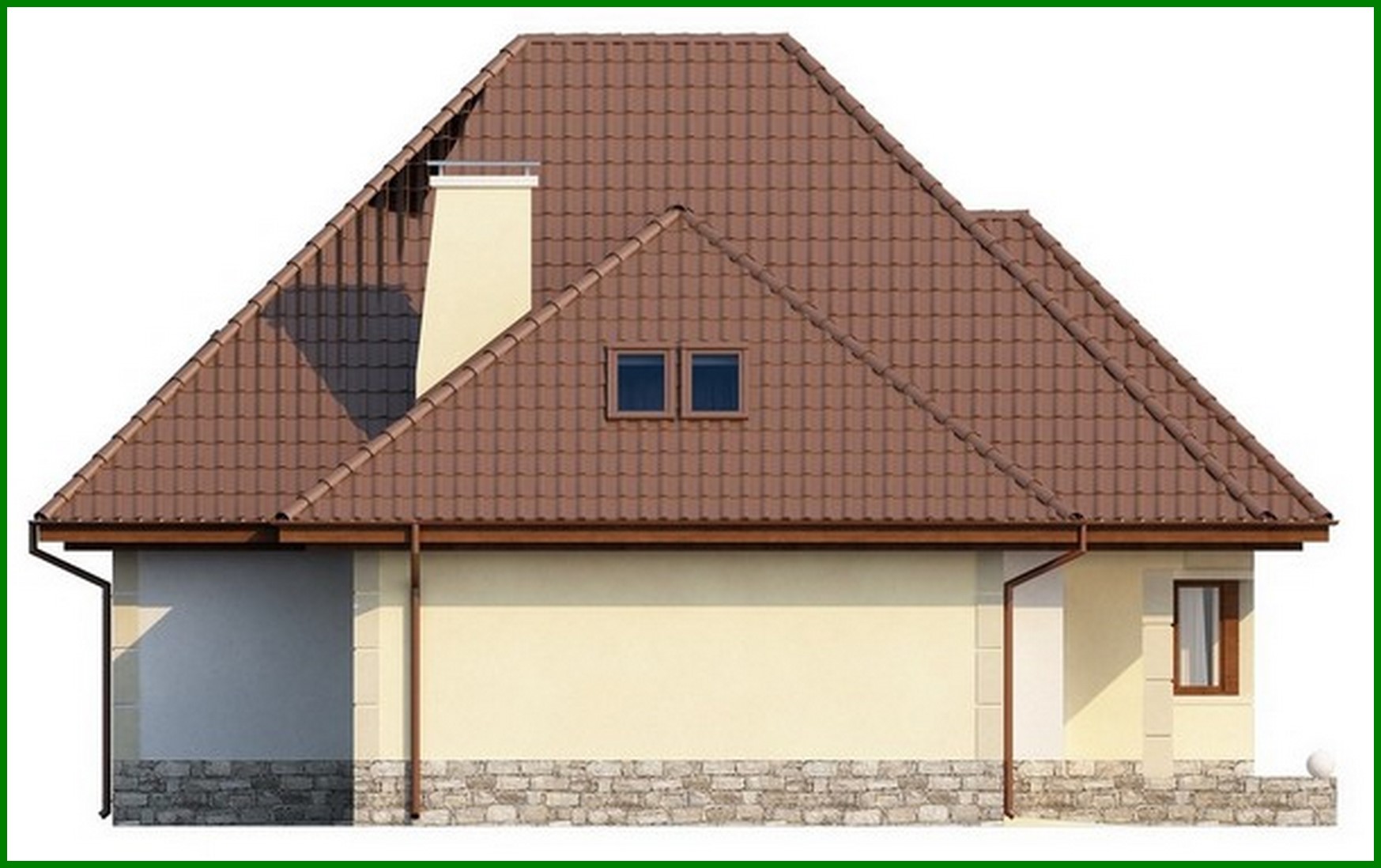 Visualization gallery - The project of a spacious house of complex shape