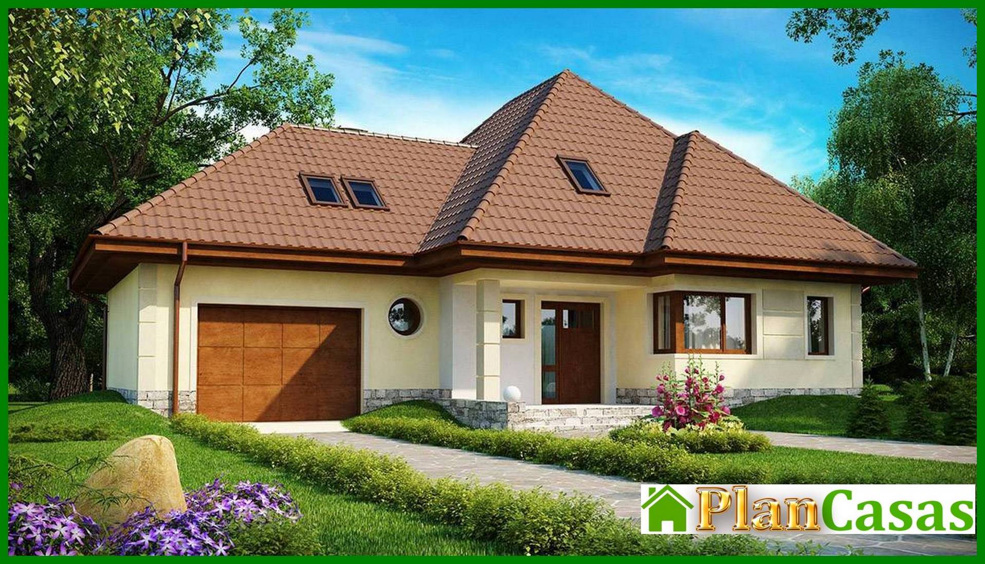 Visualization gallery - The project of a spacious house of complex shape