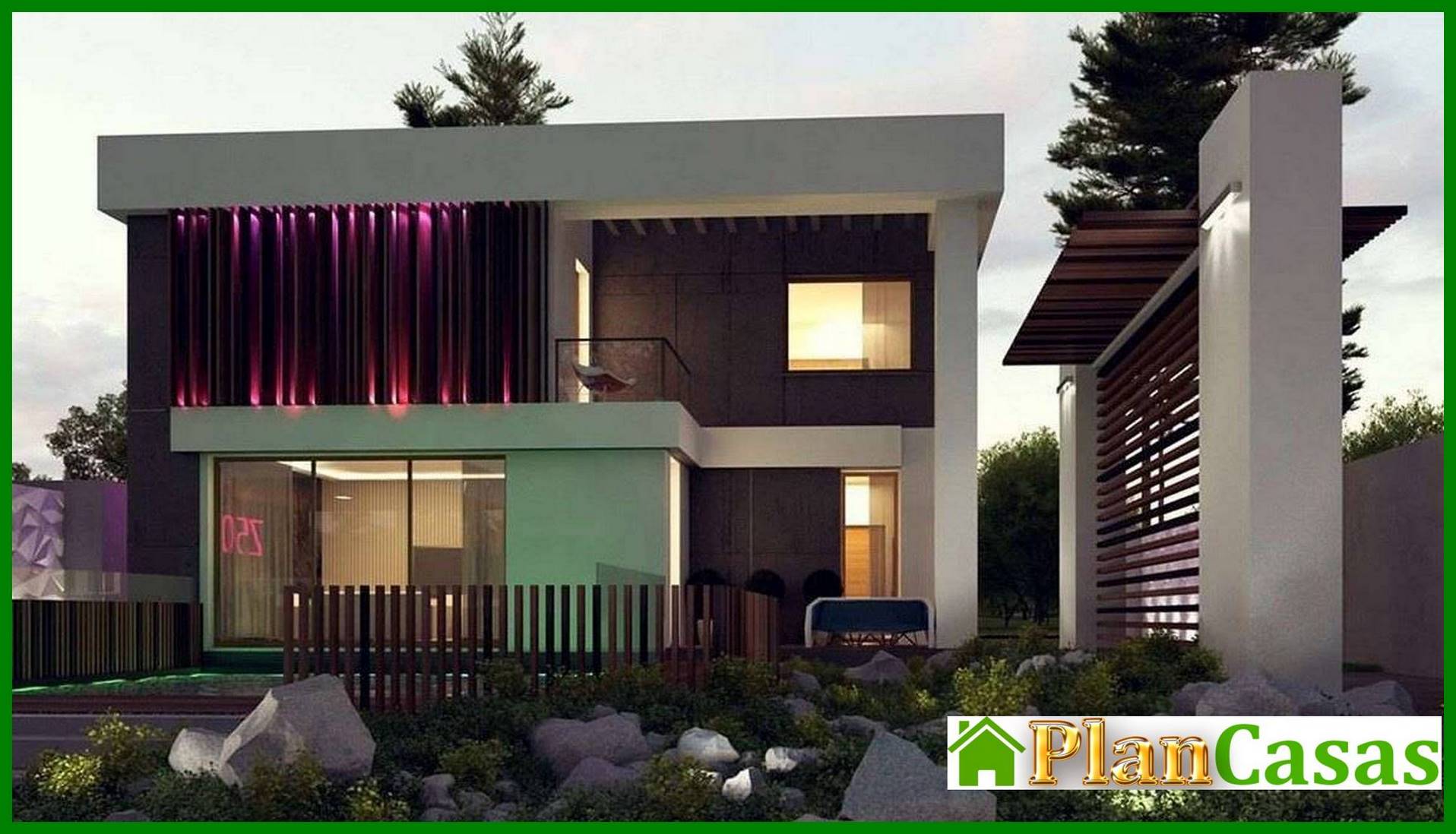 Visualization gallery - High-tech fashionable two-story house project