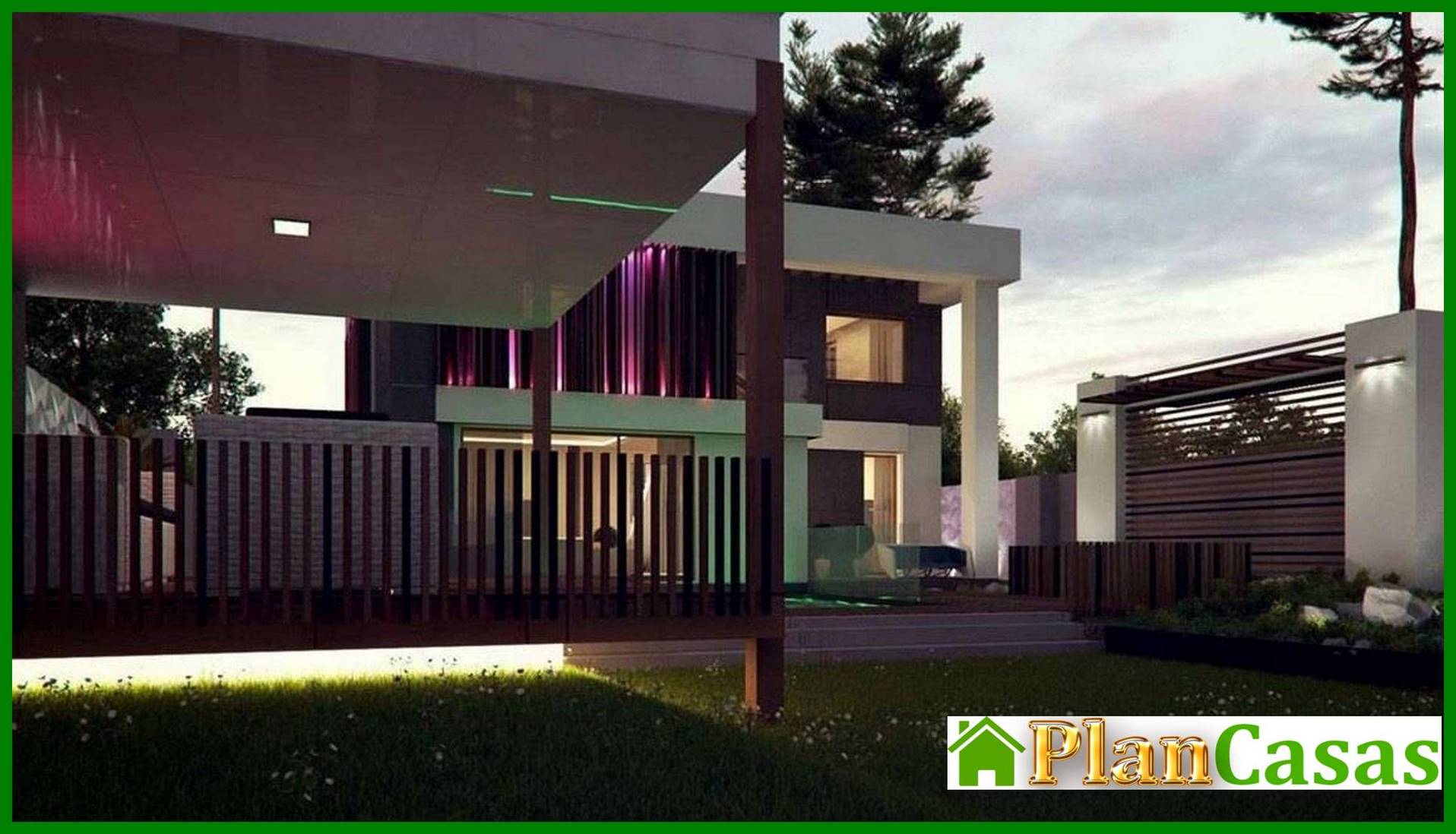 Visualization gallery - High-tech fashionable two-story house project