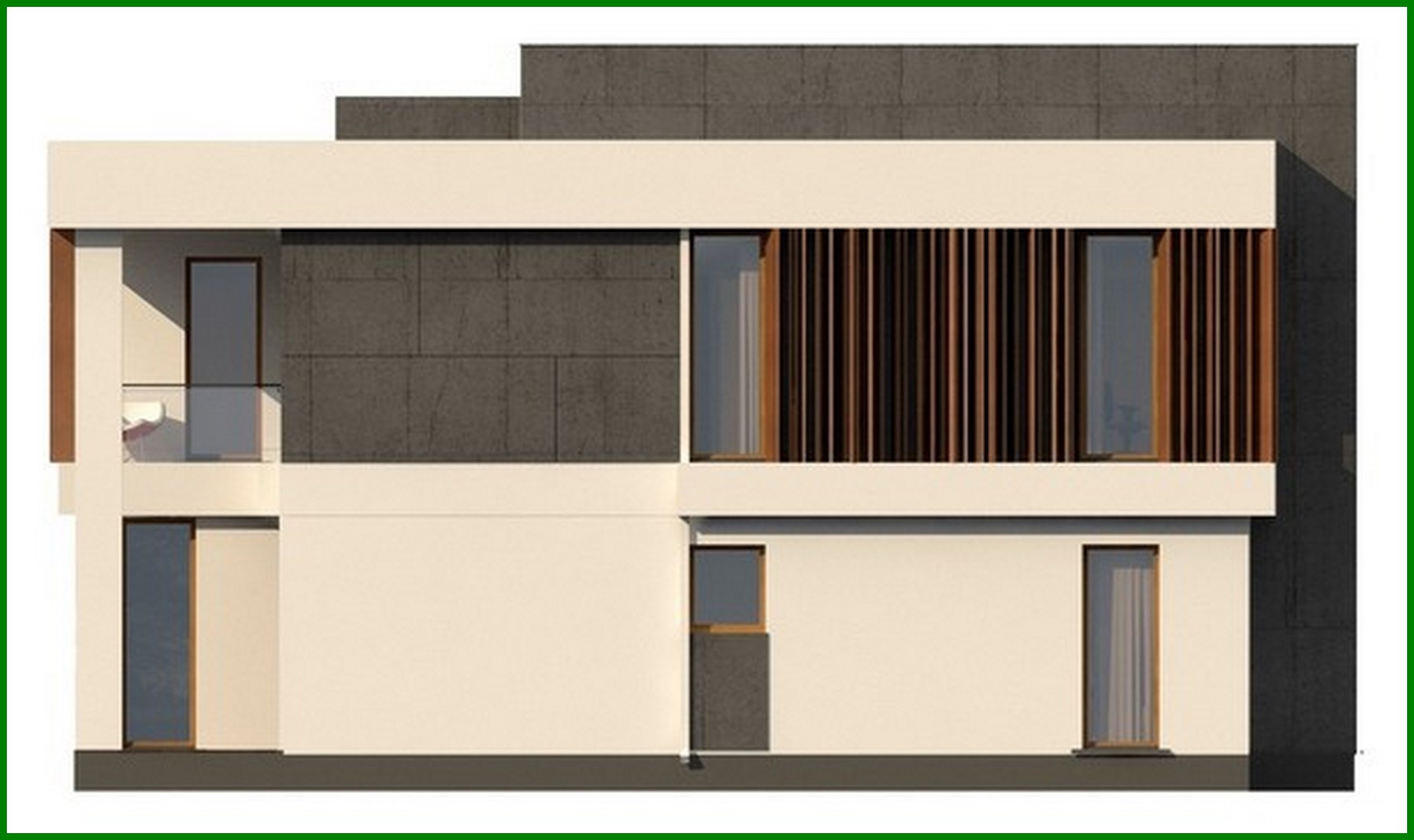 Visualization gallery - High-tech fashionable two-story house project