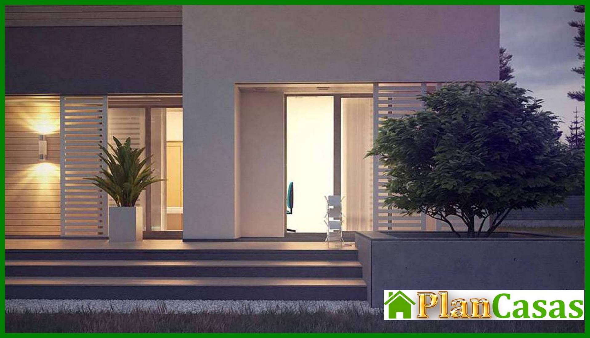 Visualization gallery - The project of a modern comfortable one-story house