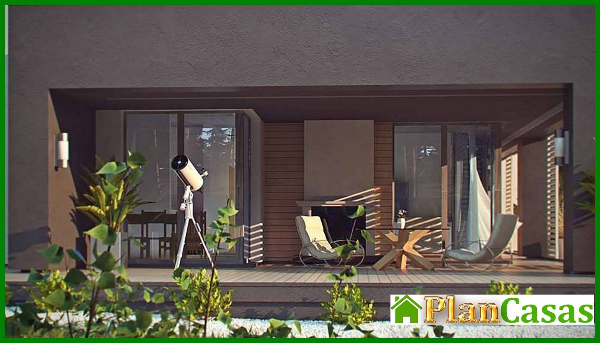 Visualization gallery - The project of a modern comfortable one-story house