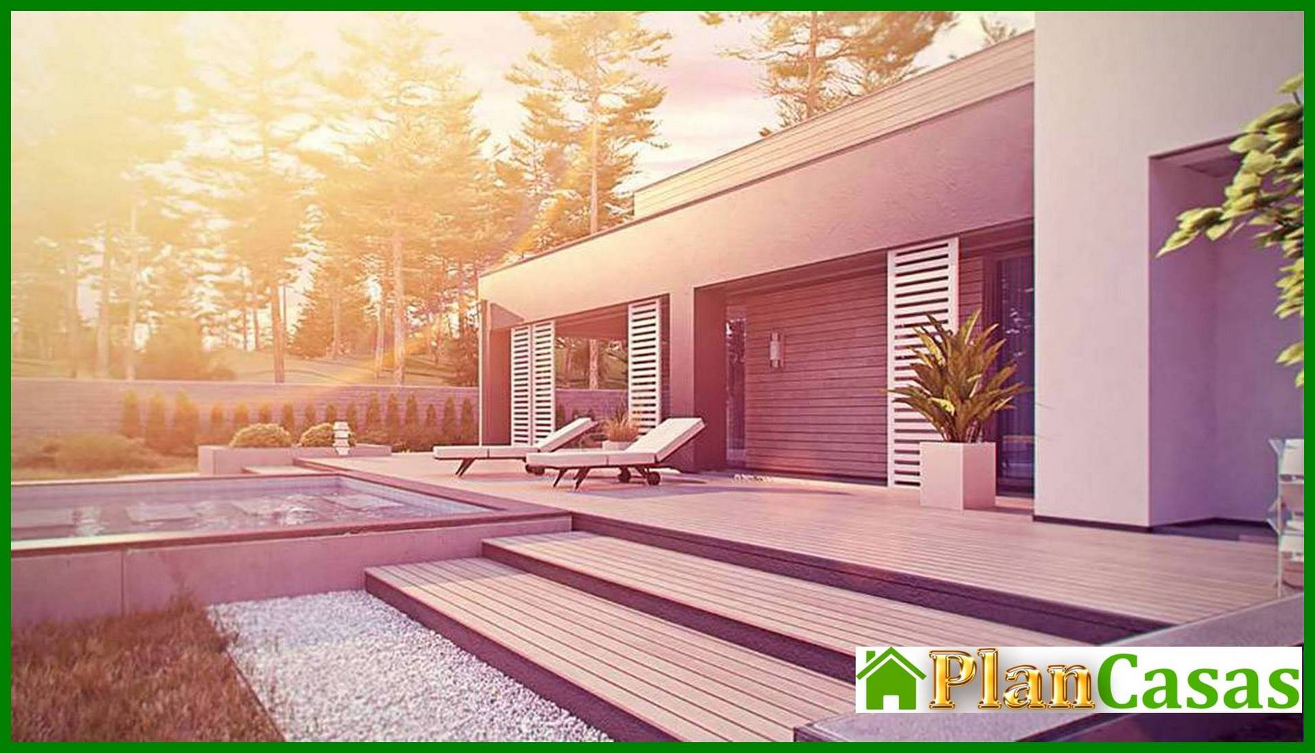 Visualization gallery - The project of a modern comfortable one-story house