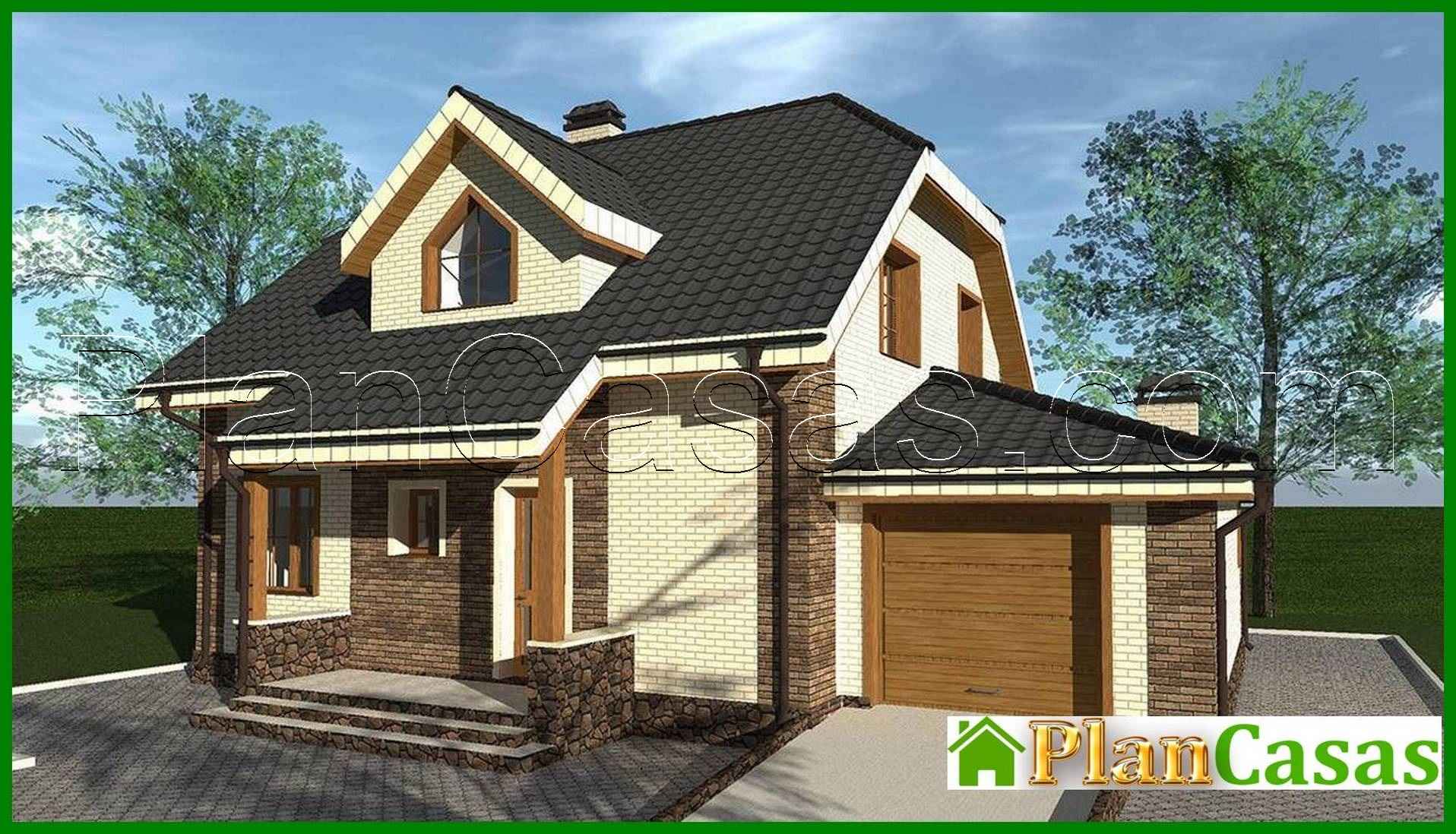 Visualization gallery - Amazing two-story house with bay window and built-in garage