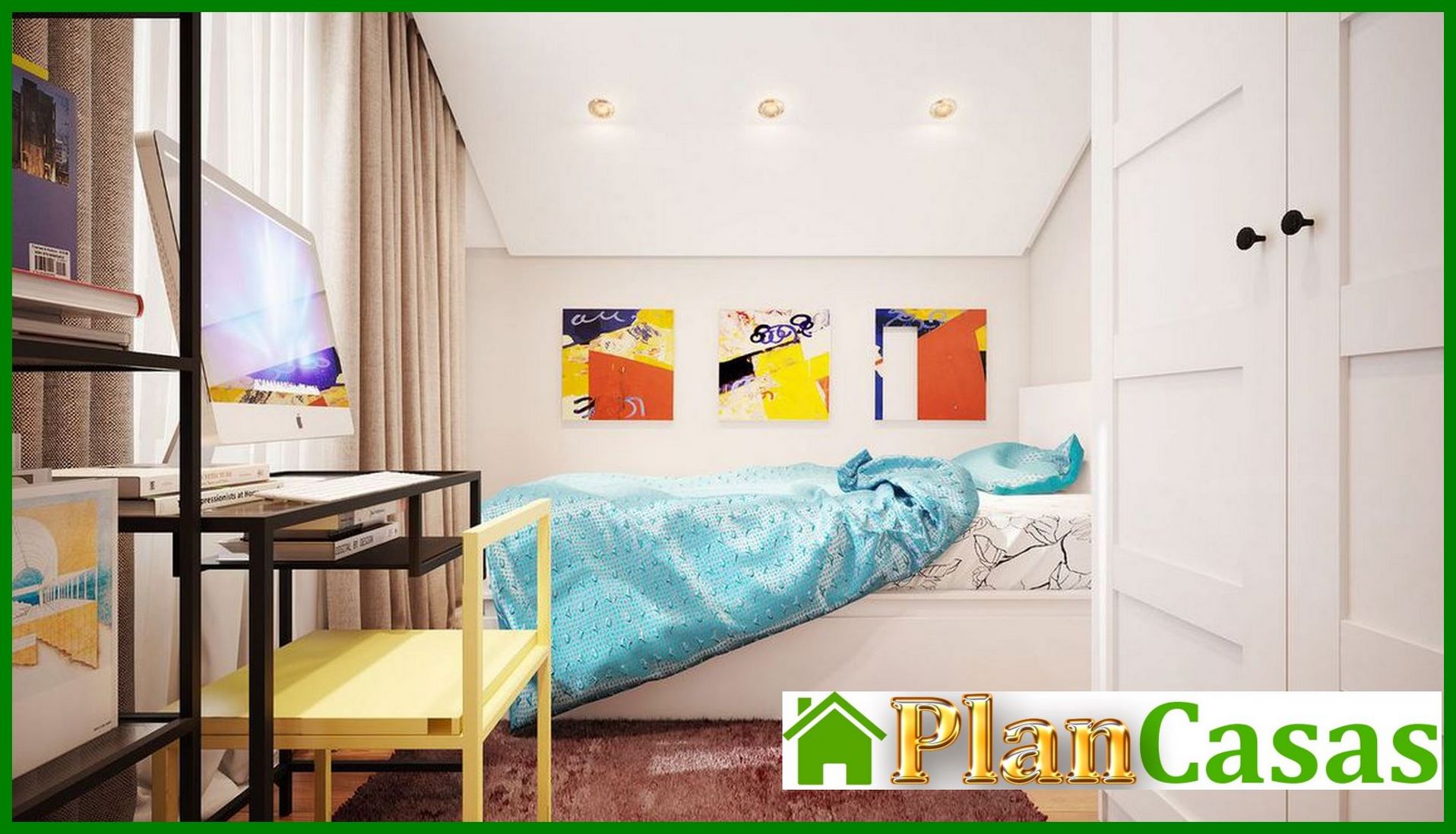 Visualization gallery - Plan of a small country house of 60m2