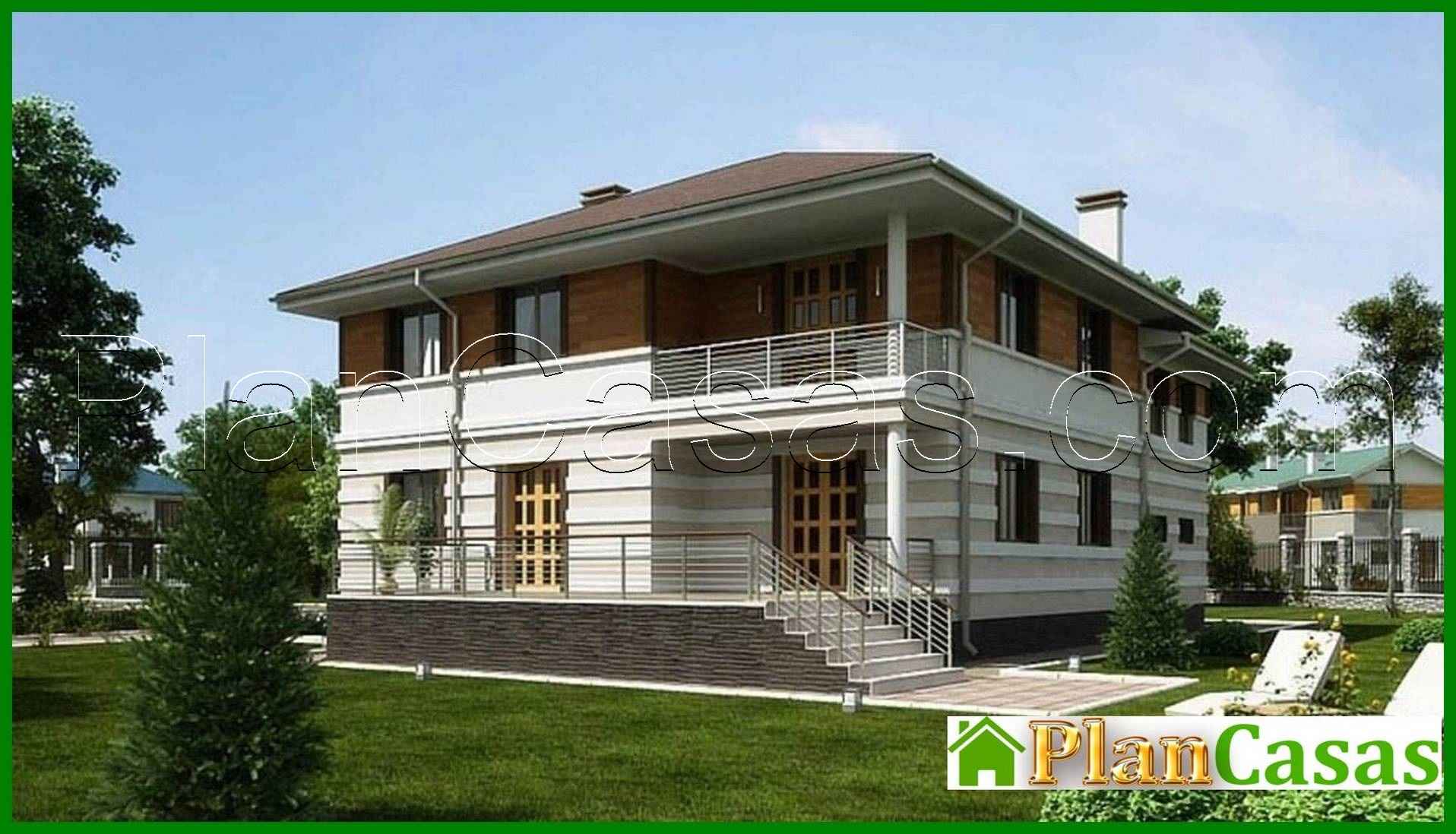 Visualization gallery - Architectural project of a country mansion with a terrace