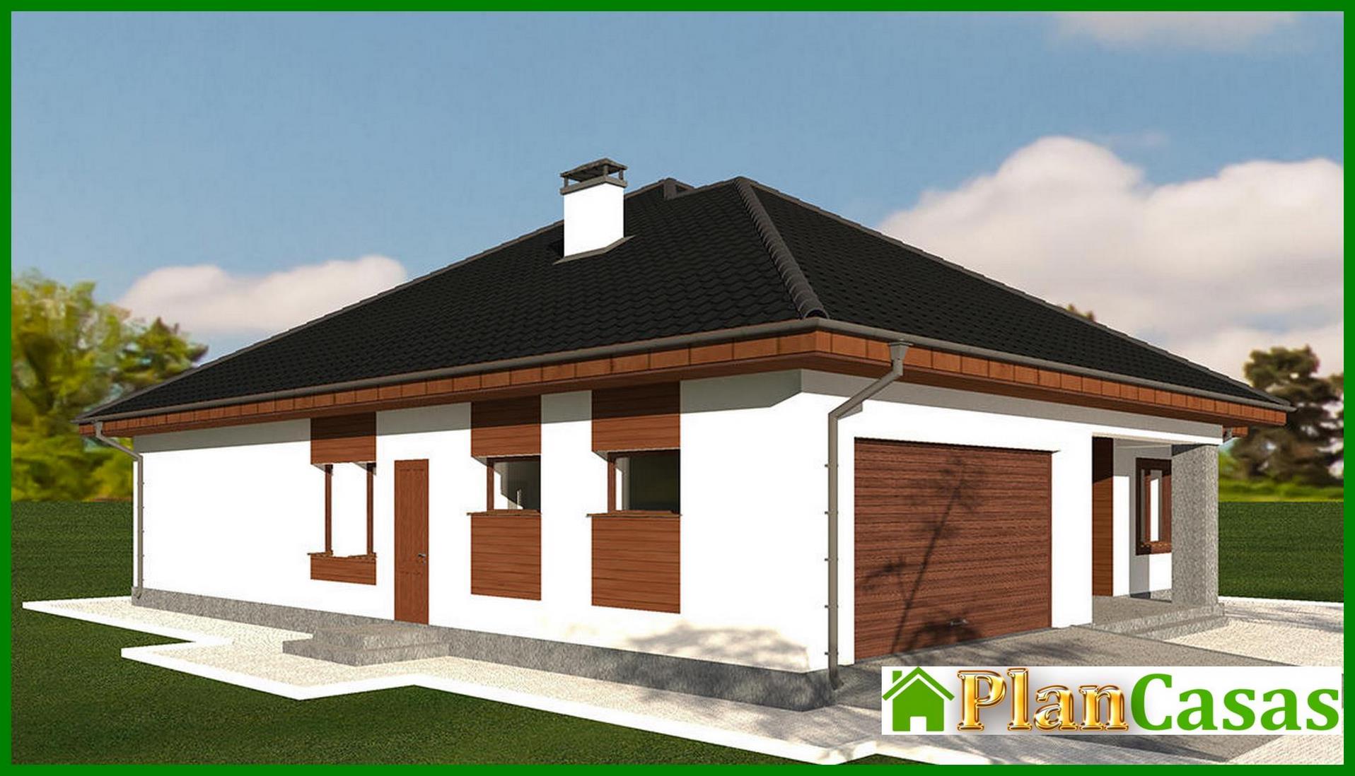 Visualization gallery - The project of an elegant one-story house with a spacious garage